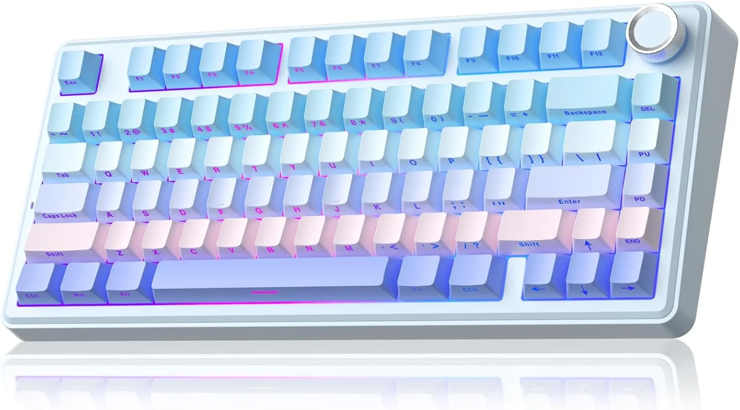Teclado Gamer Solakaka A75 Wireless Mecánico Hot Swappable RGB 75%