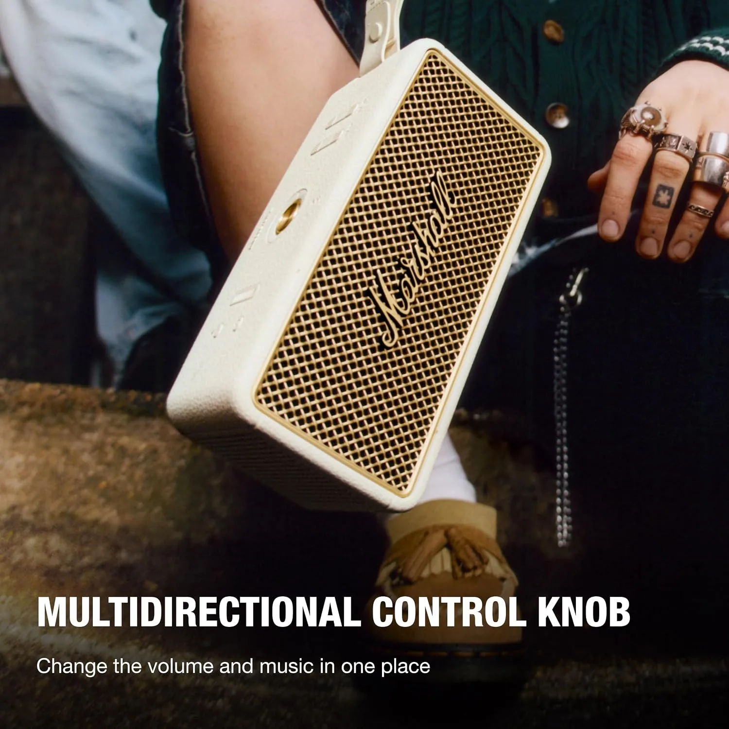 Marshall Middleton II Portable Bluetooth Waterproof Speaker - Cream