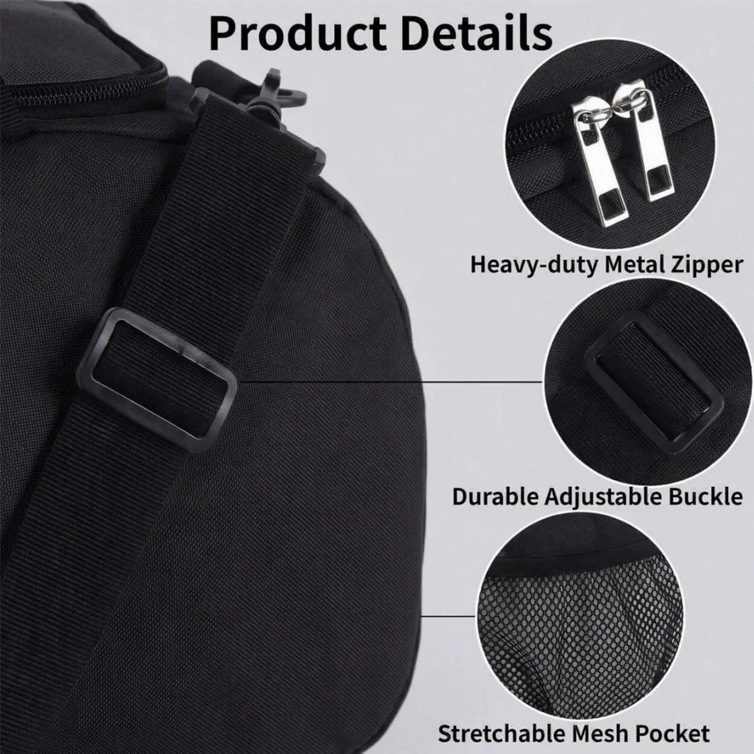 Soccer Bag with Shoe Compartment for Travel Gym Sports