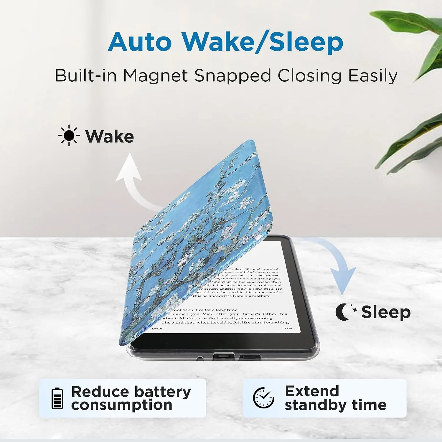 SESENSE Magnetic Case for 7'' Kindle Paperwhite 12th Gen 2024 & Colorsoft