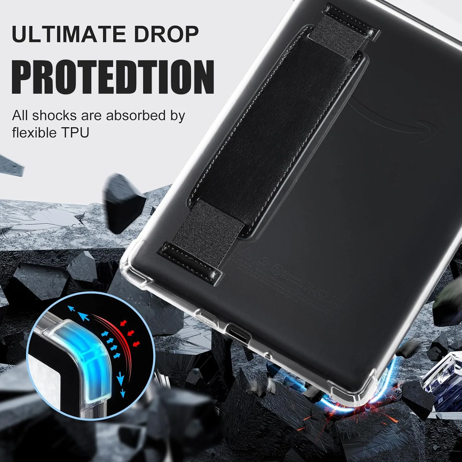 iDLEHANDS Clear Case for 7" Kindle Paperwhite 12th Gen & Kindle Colorsoft