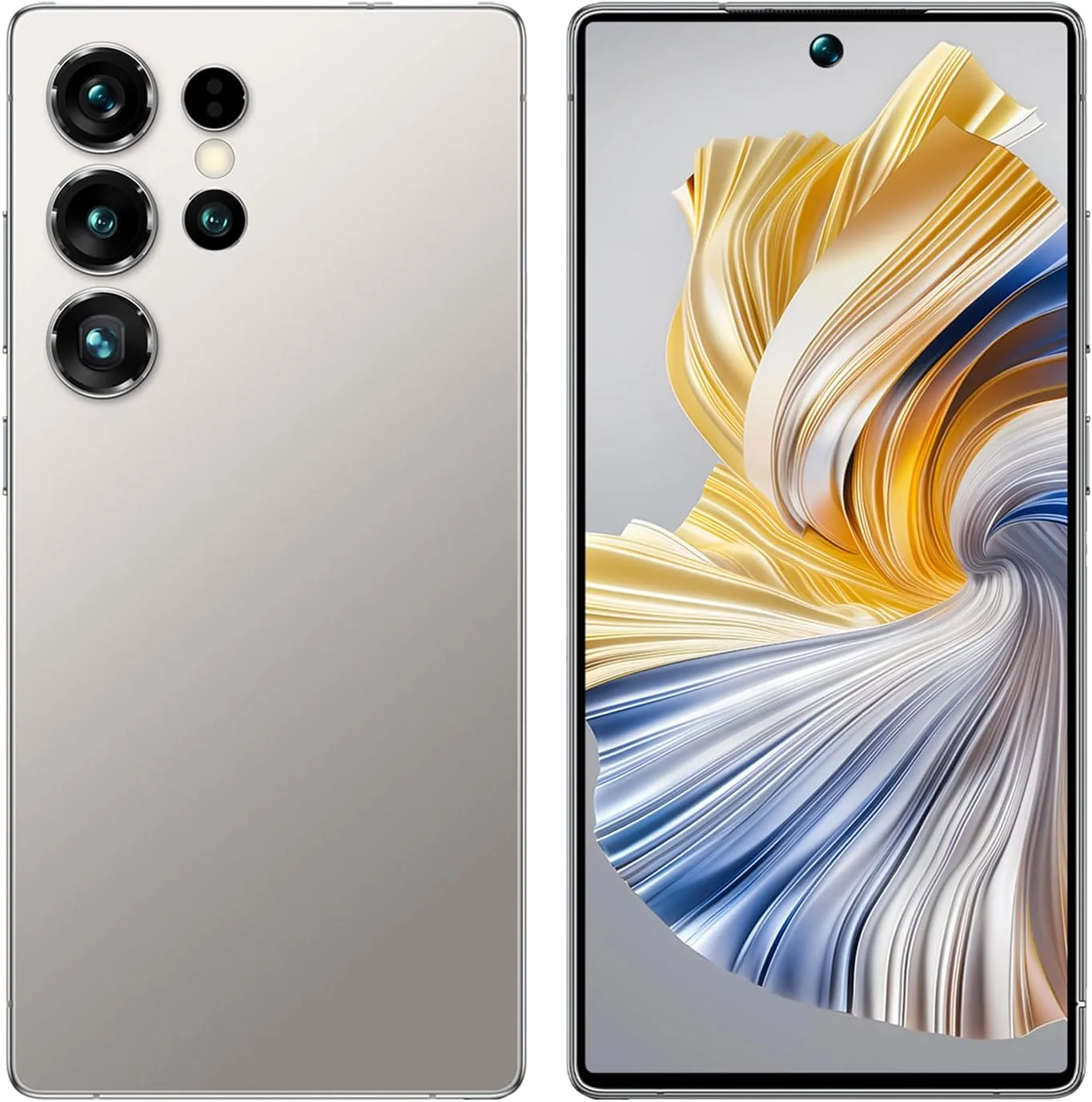 4G Smartphone Unlocked, 6.6" HD+ Display, 4GB+32GB Expandable to 256GB, Android 12, Dual Camera Dual SIM, Long Battery Life, Face ID, OTG, Type-C (Grey)
