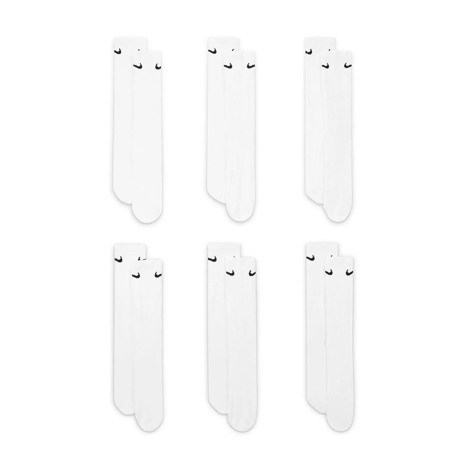 Nike Adult Everyday Cushioned Training Crew Socks (6-Packs)
