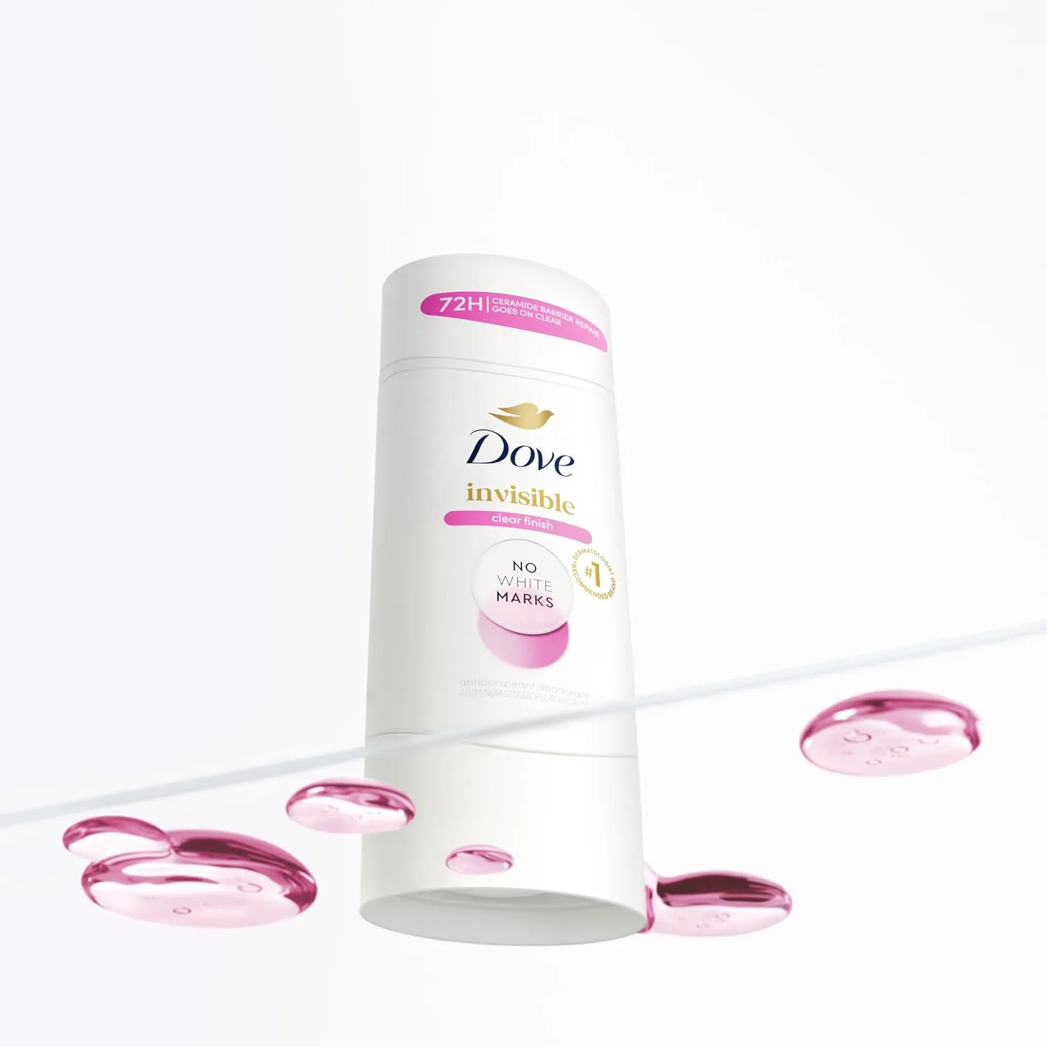Dove Invisible Antiperspirant Stick Clear Finish No White Marks 2.6 oz
