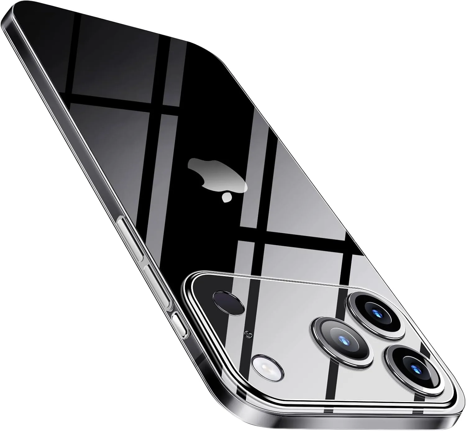 for iPhone 18 Pro Slim Case,Paper-Thin Transparent Finish Skin Back Case [Non Yellowing] Ultra Protective Cover with Camera Protection 6.3 Inch (Clear)