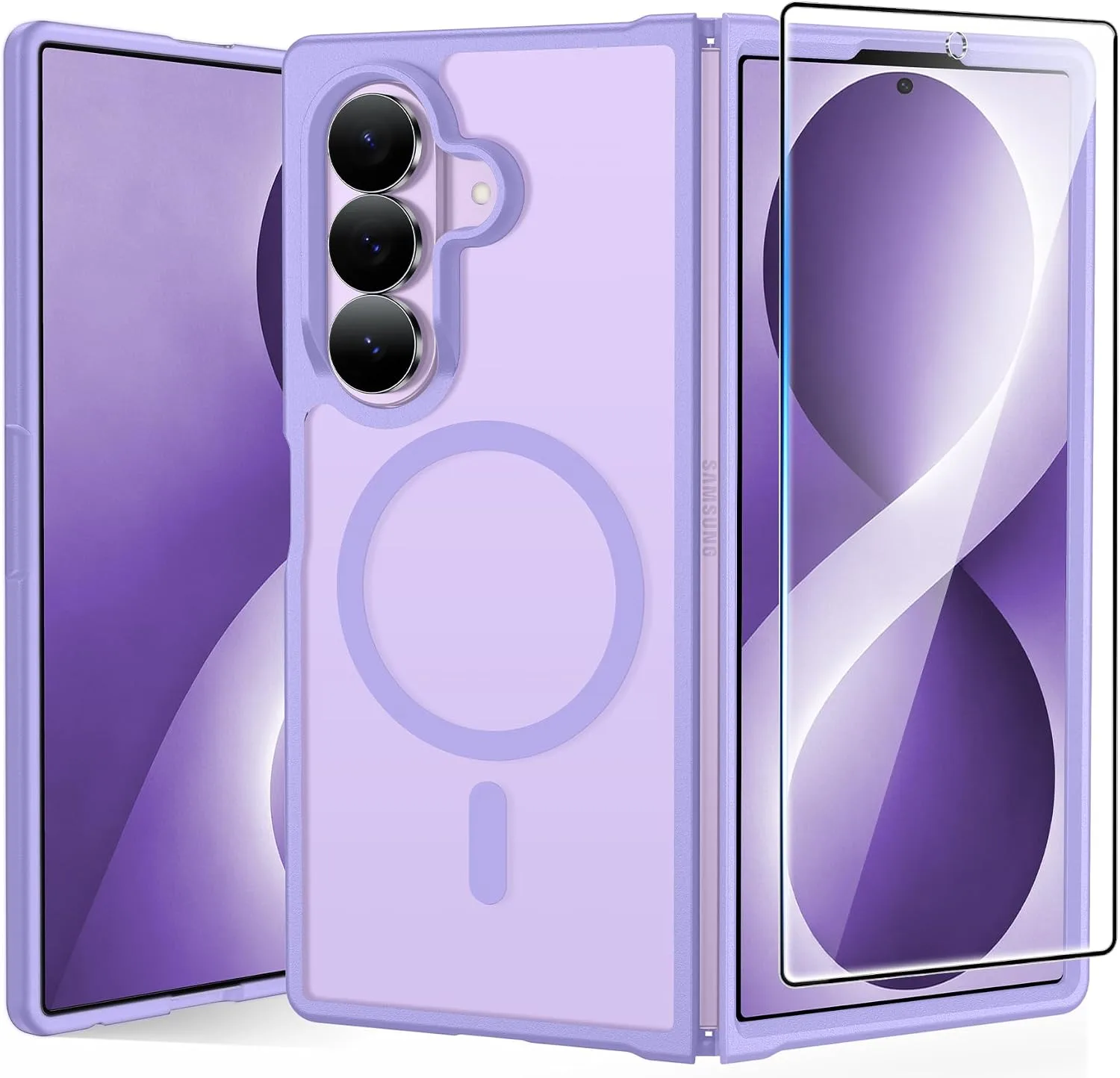 Carcasa Fntcase para Samsung Galaxy Z Fold 8 Ultra y Z Fold 7 compatible con Magsafe