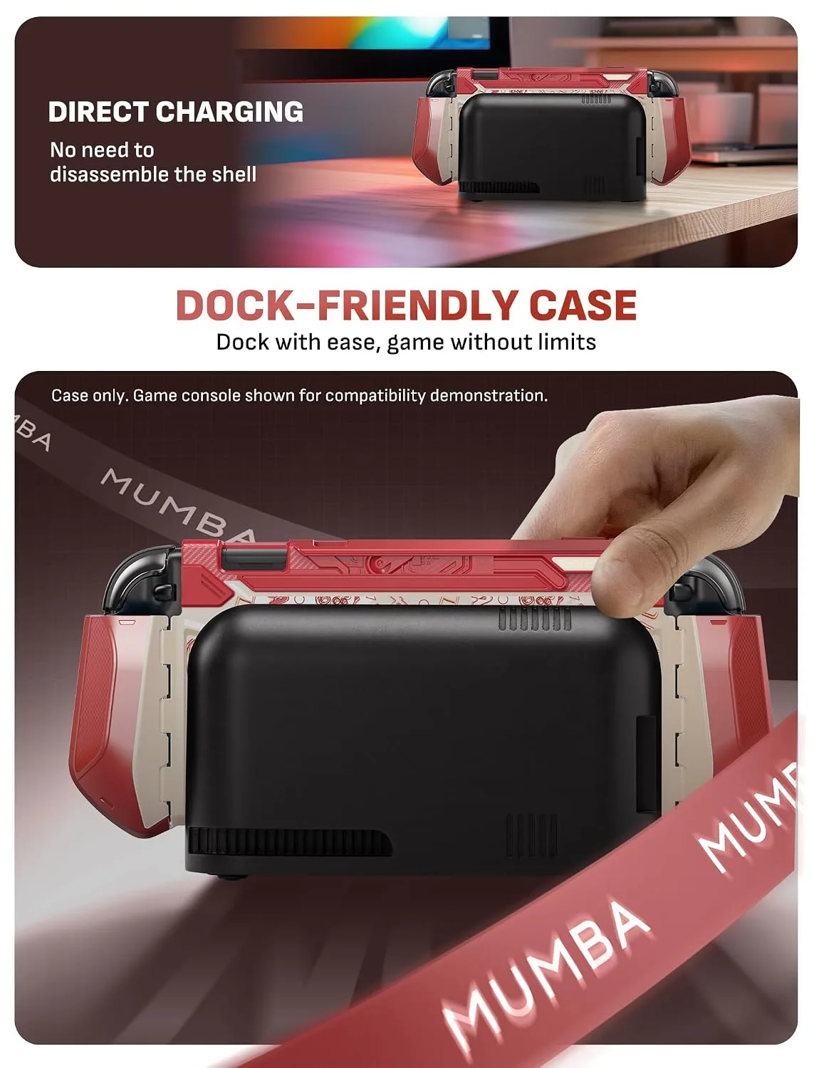 Mumba Dockable Protective Case for Nintendo Switch 2,Blade Series,Arcade