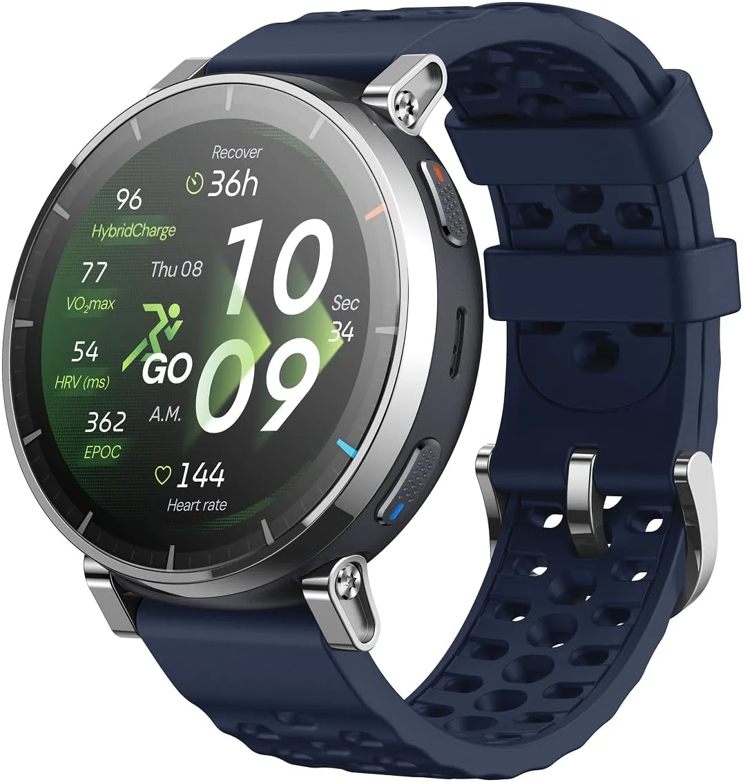 Amazfit Active 3 Smart Watch, 1.32" AMOLED Sapphire Glass, GPS, iOS/Android