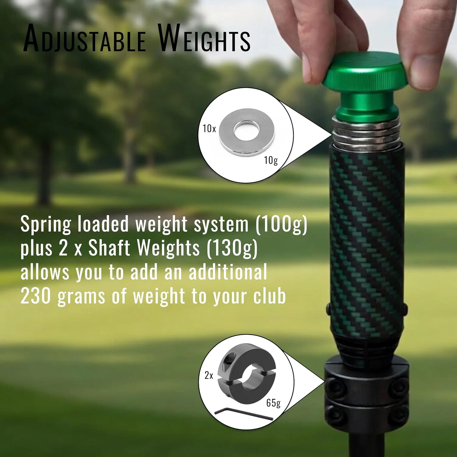 DeadEyeVR - DriVR Golf Club for Quest - Realistic VR Golf Simulator Handle - Weighted VR Golf Club Grip for Enhanced Play (DriVR Apex)