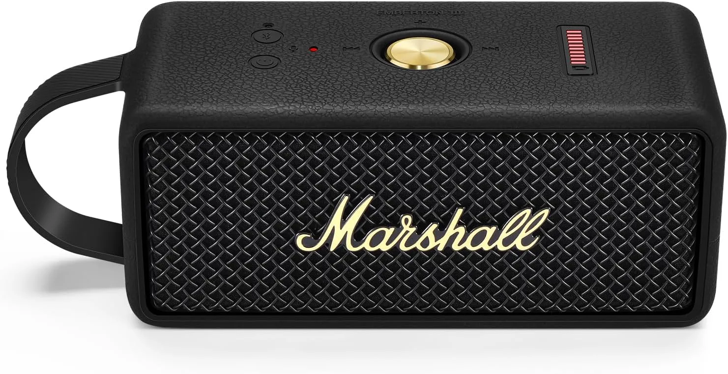 Silicone Cover Case Soft Shell for Marshall Emberton III, Black