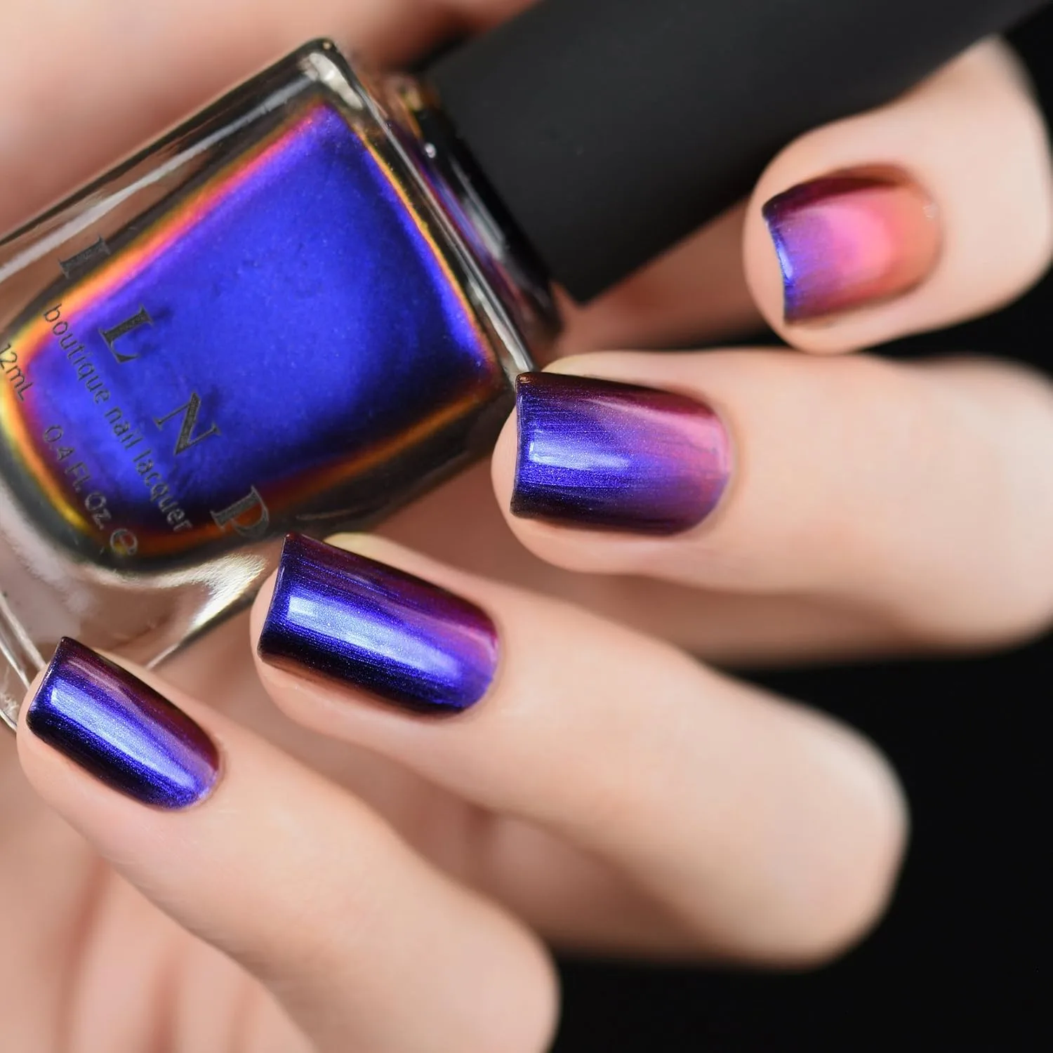 ILNP Cygnus Loop - Blue, Purple, Orange, Yellow, Red, Green Ultra Chrome Color Shifting Nail Polish