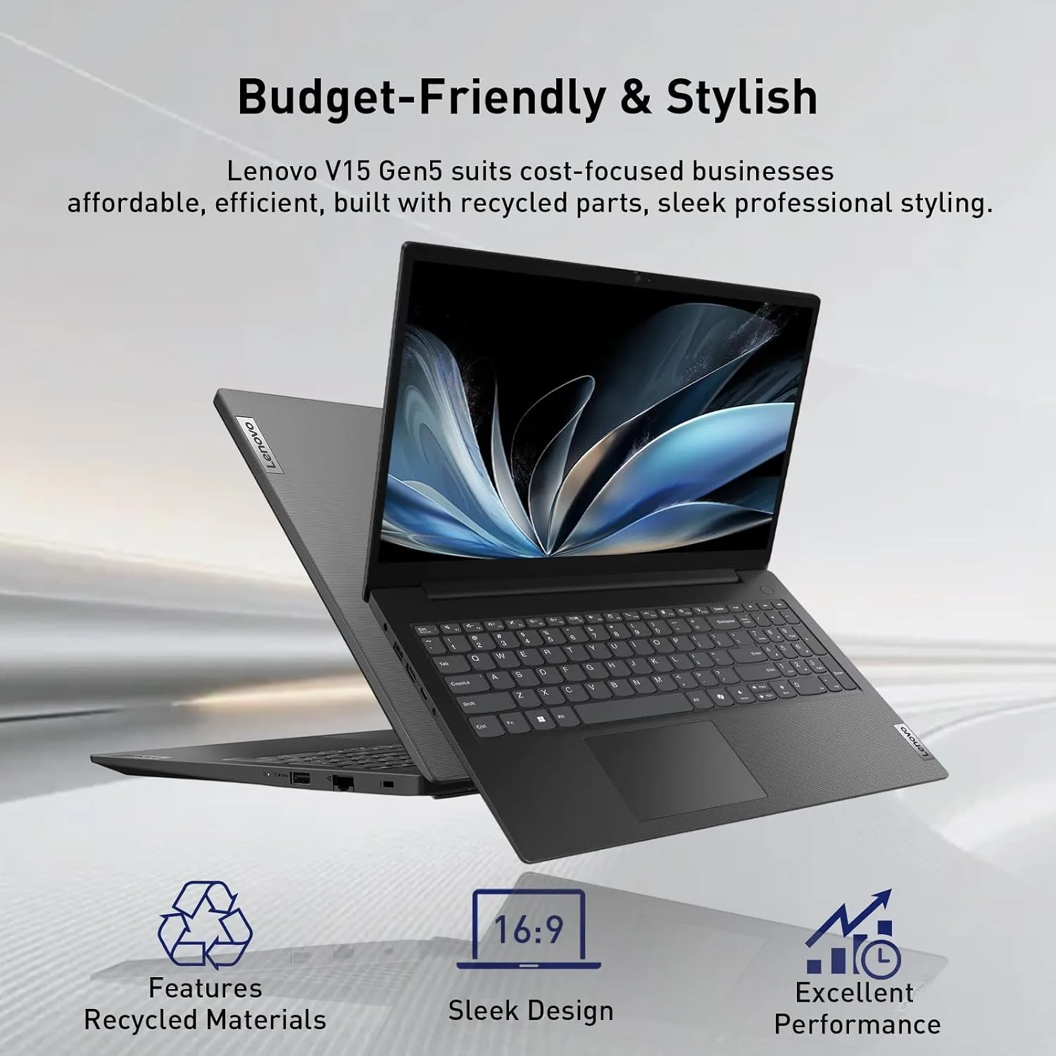 Lenovo V15 Gen 5 15.6" FHD Business Laptop, 12GB DDR5 RAM, 1TB Storage