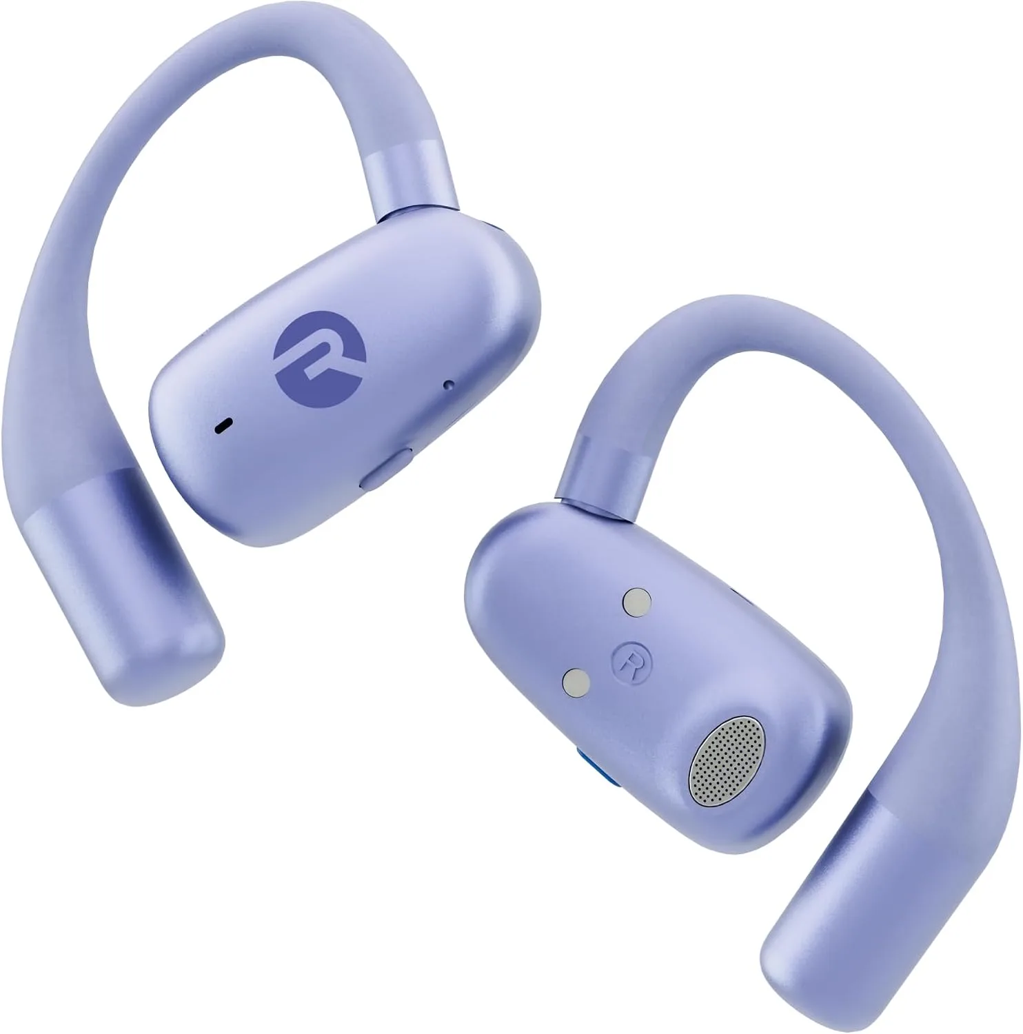 Raycon Everyday Open Ear Earbuds, Dual Mic, 40H, Purple