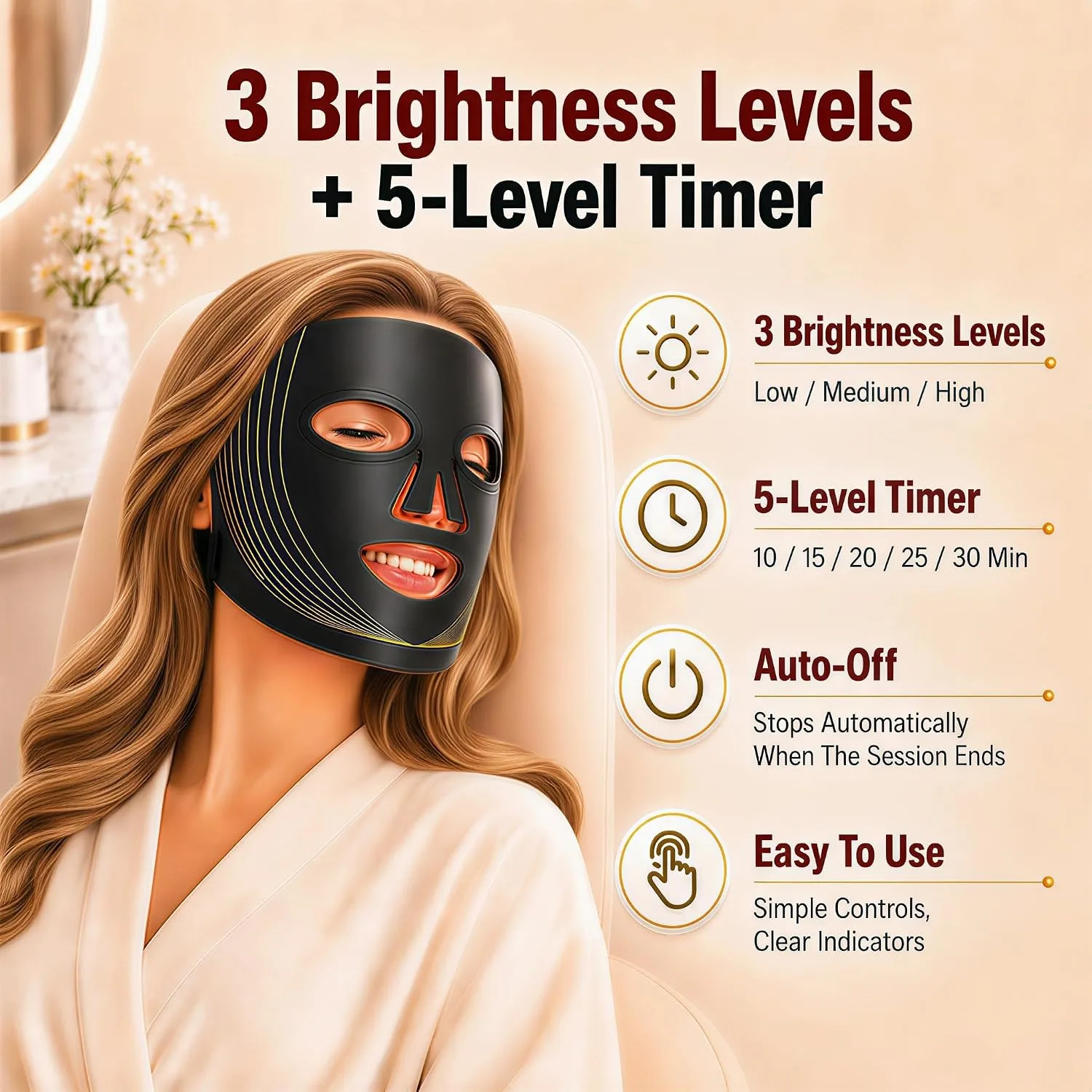 FSA Eligible Items List, LED Red Light Therapy for Face Mask