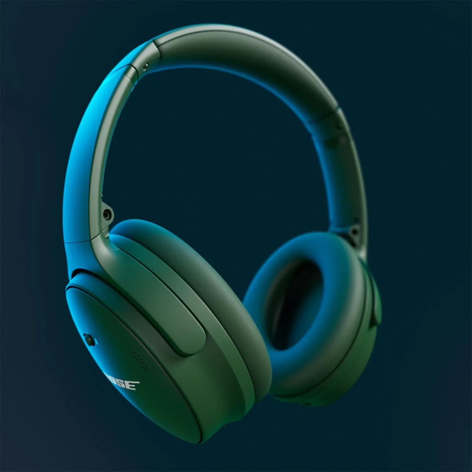 Bose QuietComfort Bluetooth Headphones, Wireless Headphones with Active Over Ear Noise Cancelling and Mic, Deep Bass, Up to 24 Hours of Playtime, Cypress Green - Limited Edition