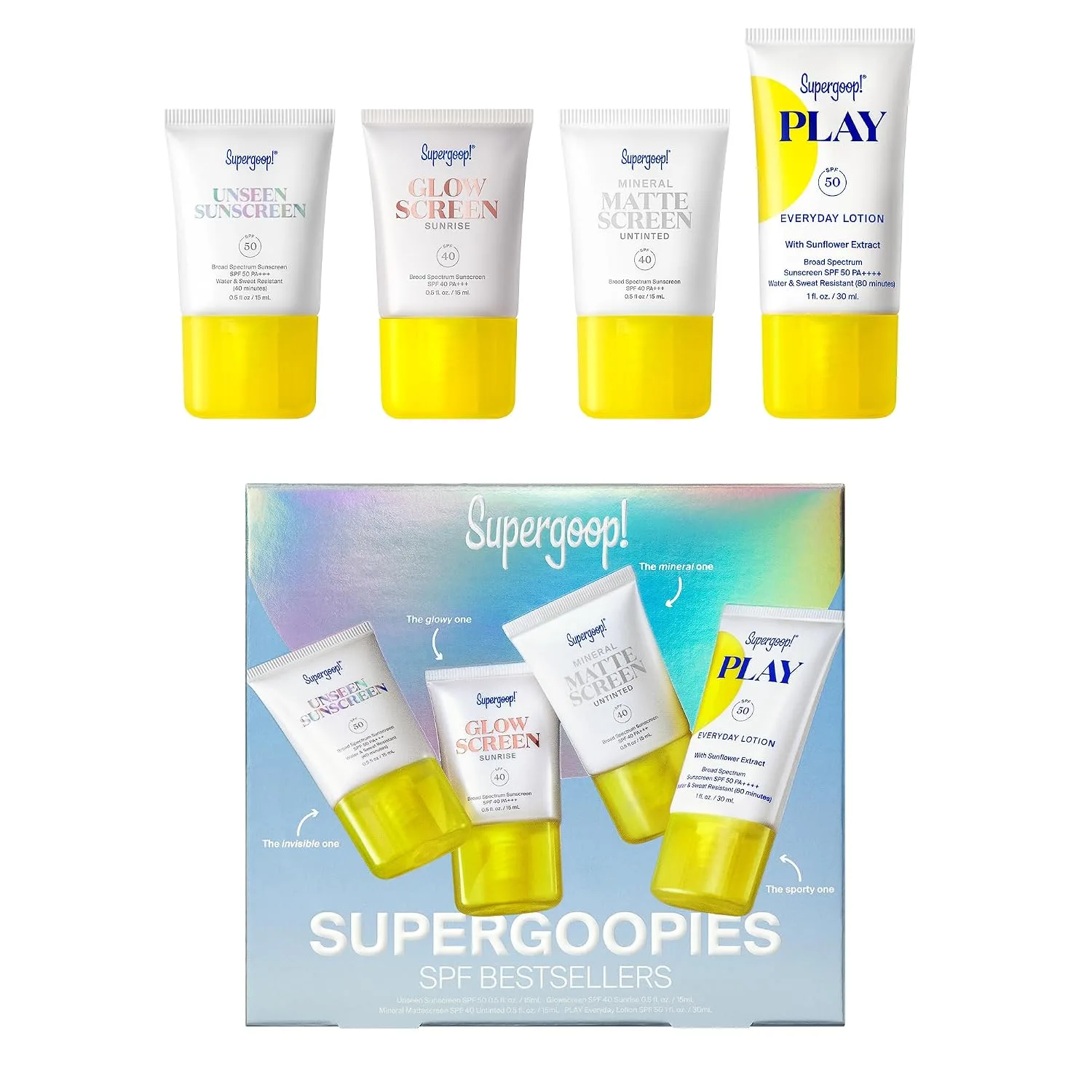 Supergoop! SPF Travel-Sized Favorites Set