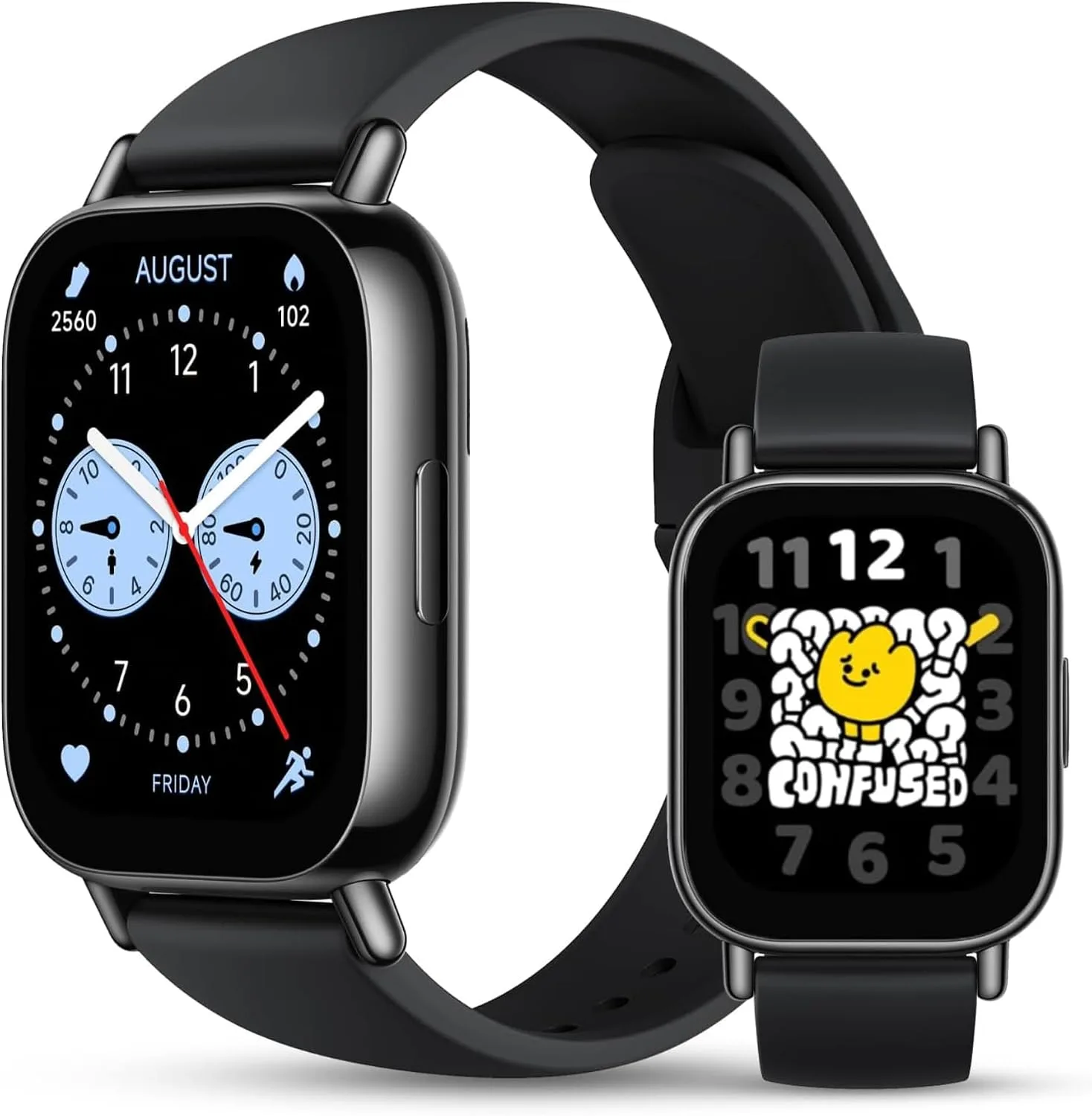 Xiaomi Redmi 5 Lite Smart Watch, Step Counter Watch for Women Men with 1.96" LCD Large Display, 140 Sports Modes, 5ATM Waterproof (Lite-Black)