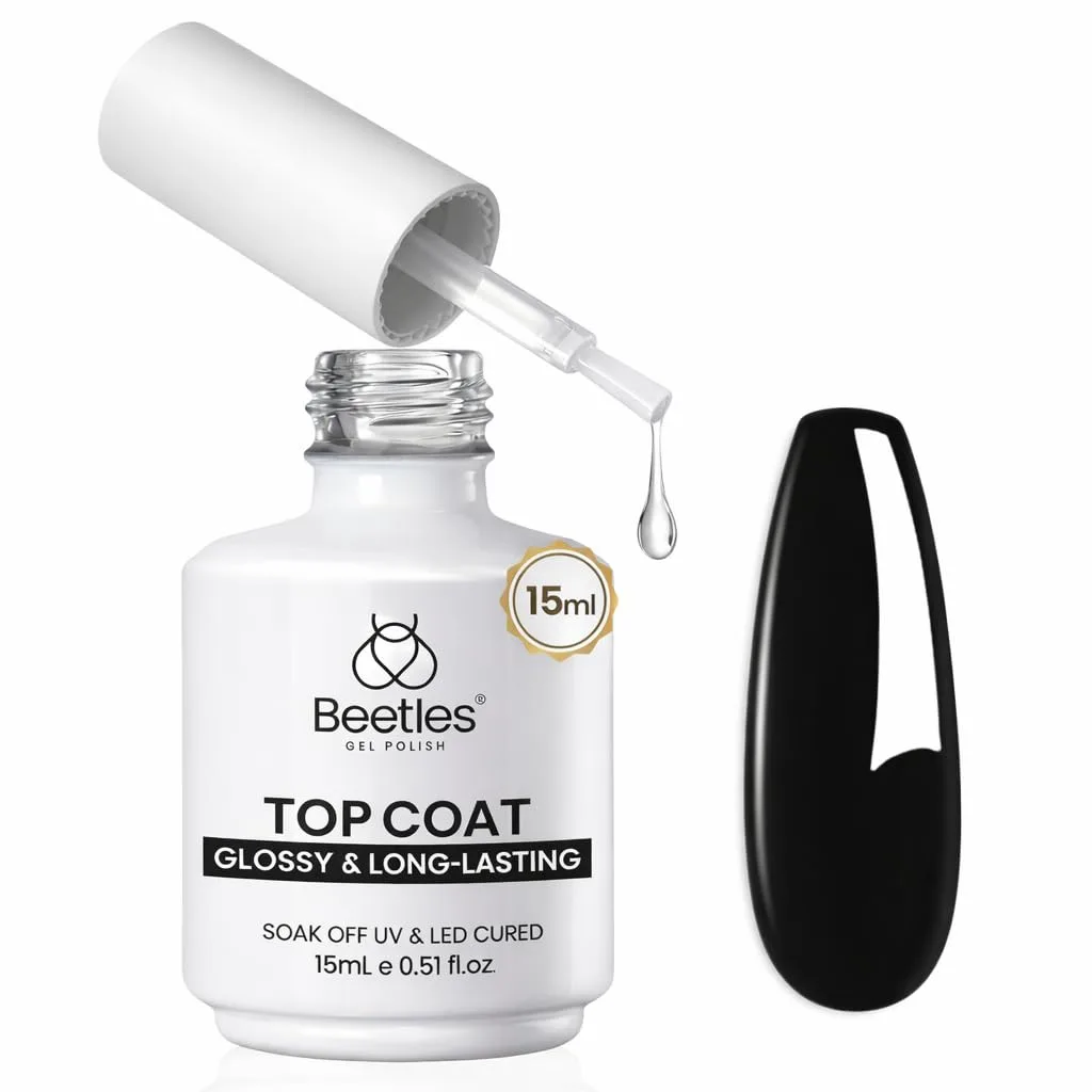 Beetles Extra Glossy Gel Top Coat 1Pcs 15ml