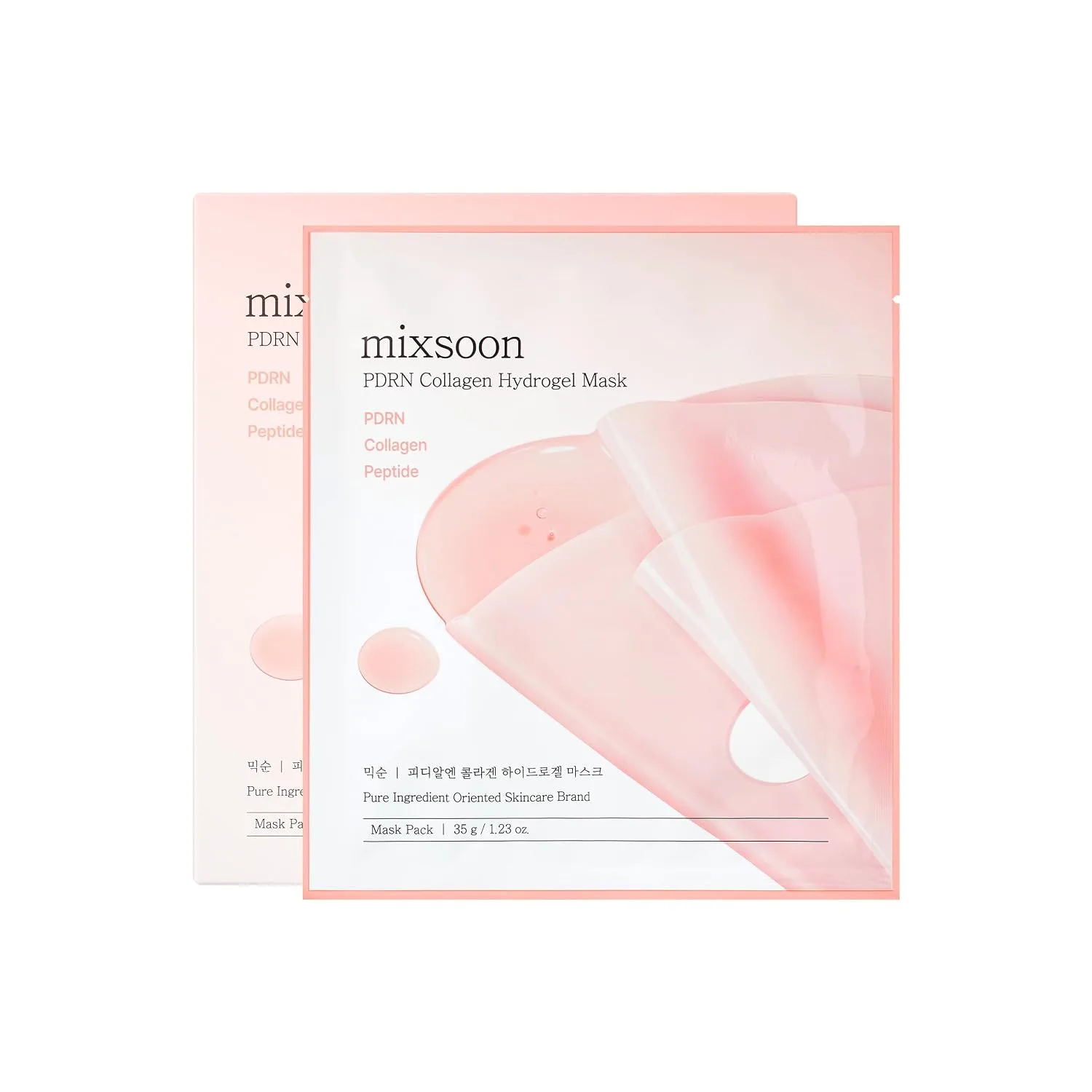 mixsoon Collagen Hydrogel Face Mask Hydration All-In-One Firming, Soothing Gel Formula Face Mask for Radiant, Smooth Skin Stocking Stuffers Korean Glass Skin Care (1Count (Pack of 5), PDRN)