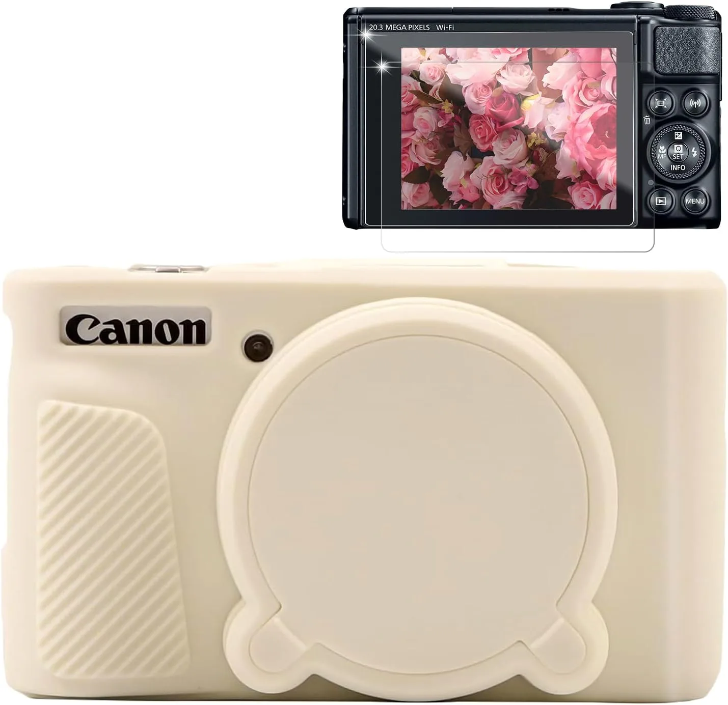 Case for Canon PowerShot SX740 HS, SX730 HS Camera - Beige