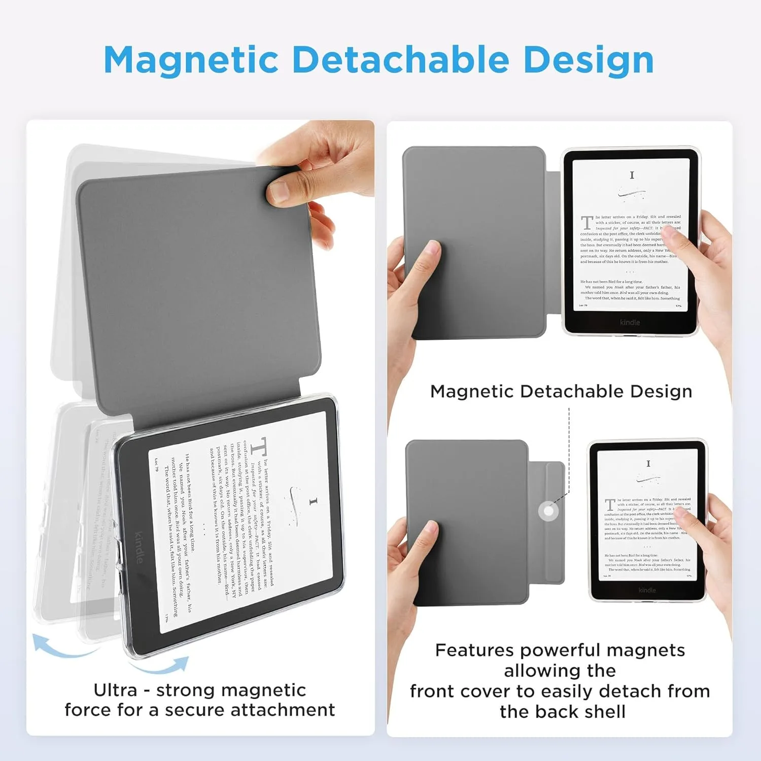 SESENSE Magnetic Case for 7'' Kindle Paperwhite 12th Gen 2024 & Colorsoft
