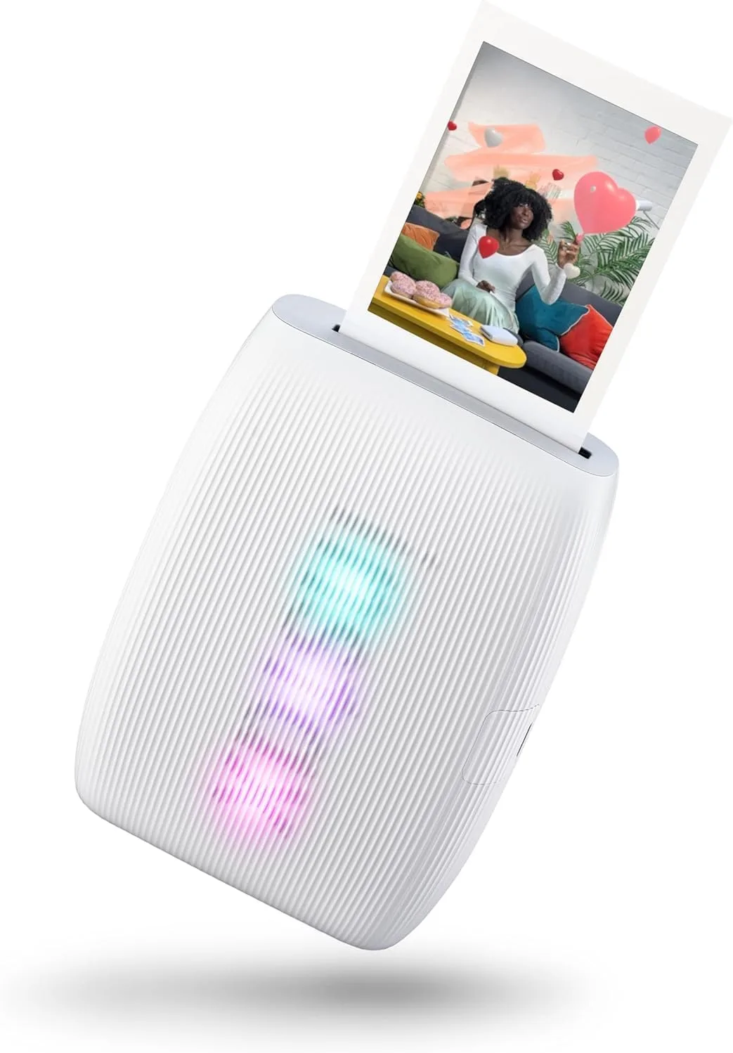 Fujifilm Instax Mini Link 3 Smartphone Printer Clay White + Fuji Film Value Pack (20 Sheets)+ Shutter Accessories Bundle, Incl. Protective Case, 20 Sticker Frames, USB Type C Cable