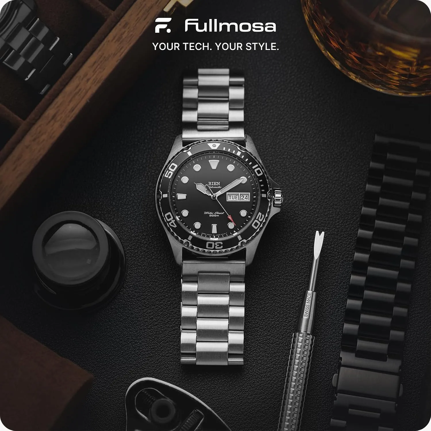 Fullmosa 16/18/19/20/21/22/23/24mm Quick Release Watch Band for Garmin