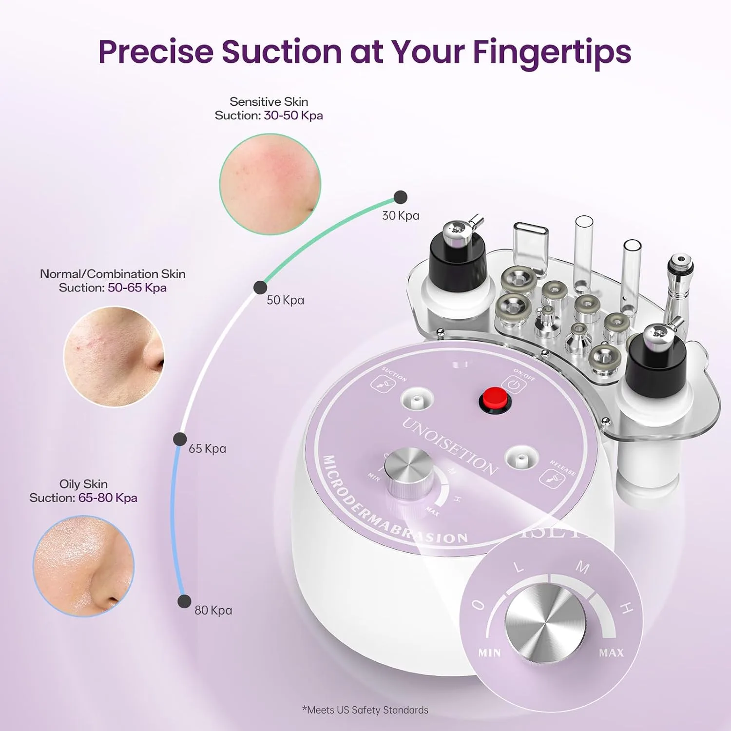 UNOISETION Diamond Microdermabrasion Machine (Pure White)
