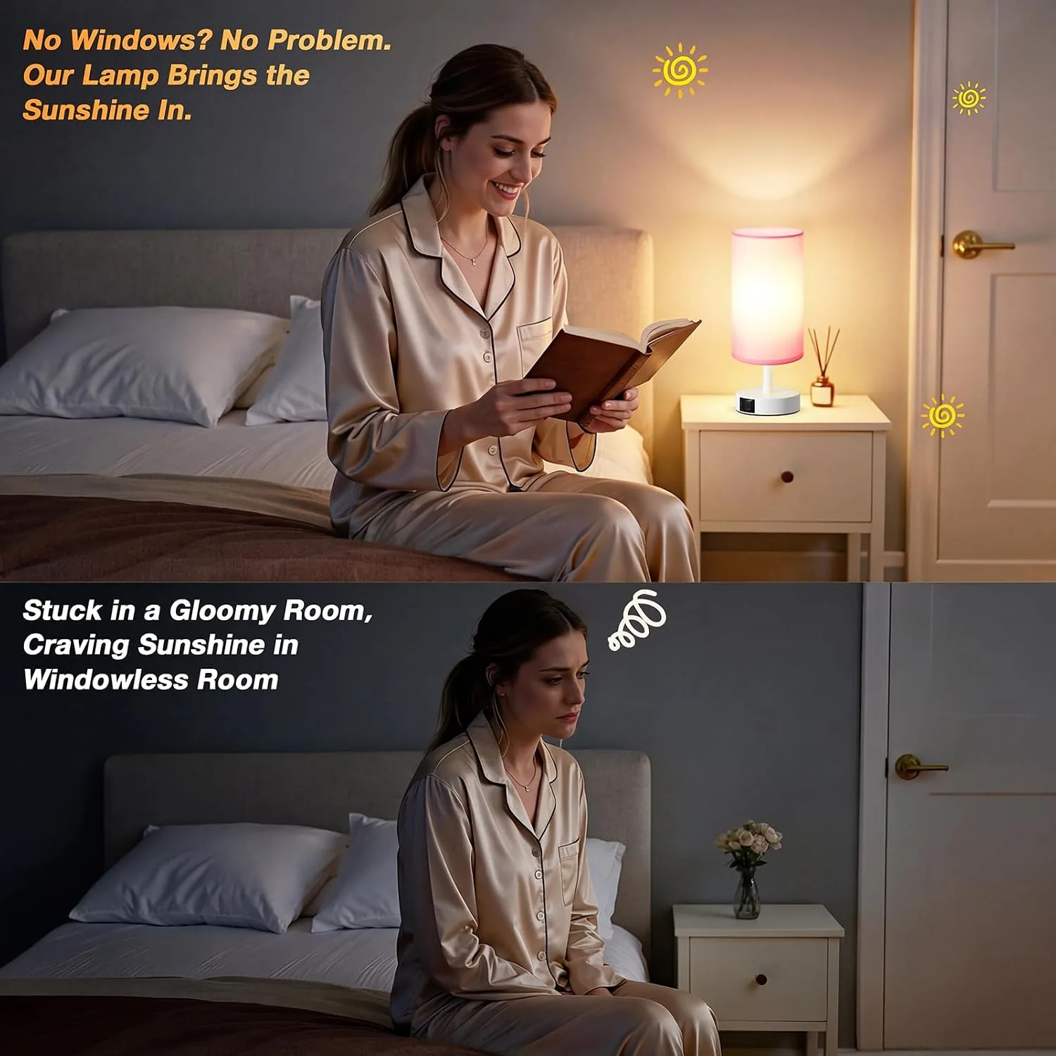 Dicoool 10000 Lux Sun Lamp with Remote, Happy Sunlight Lamp, CRI＞95 Daylight Lamp, 3 Color Temperature & Stepless Dimming, Mood Lighting for Bedroom, Bring Sunshine to Windowless Office