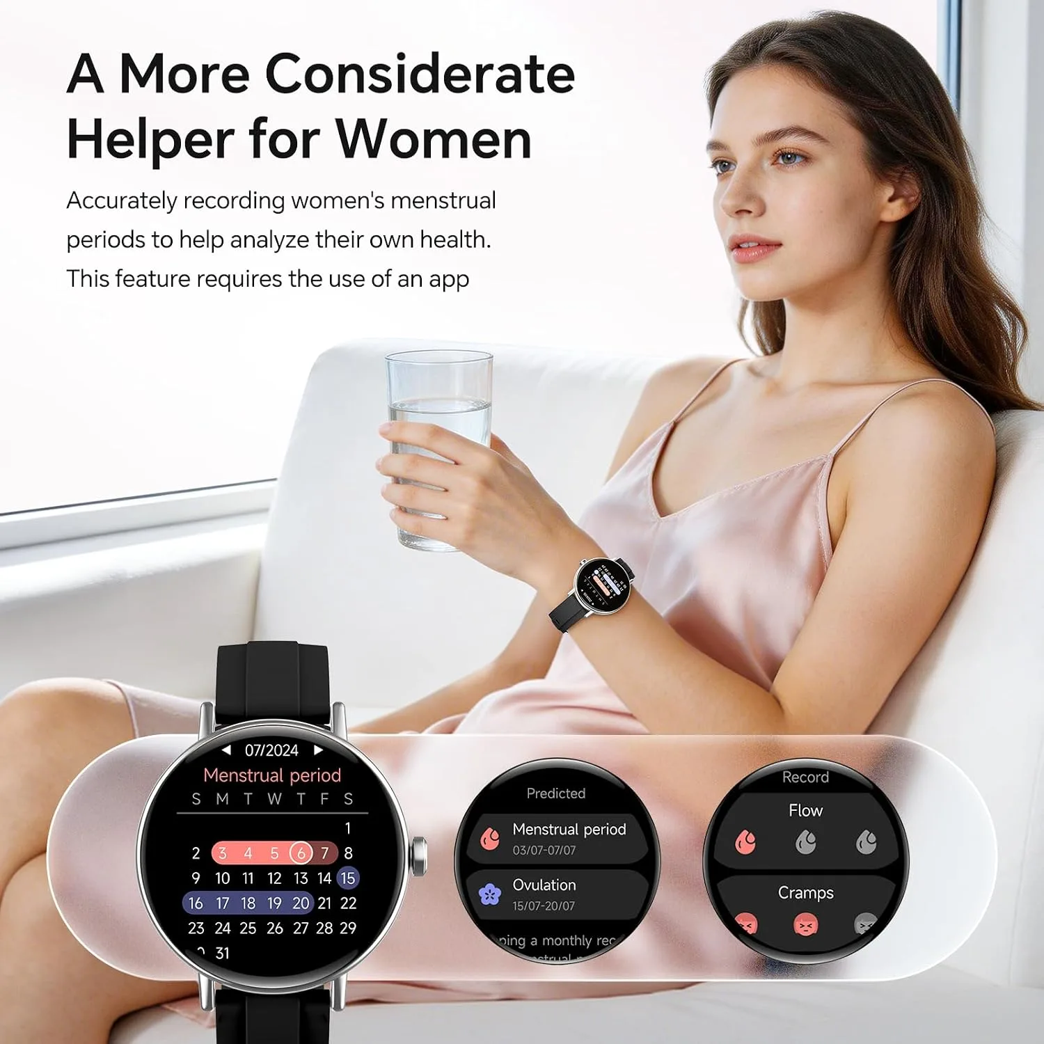 Gydom Smart Watch for Women, 40mm HD Fitness Tracker, Answer & Make Call