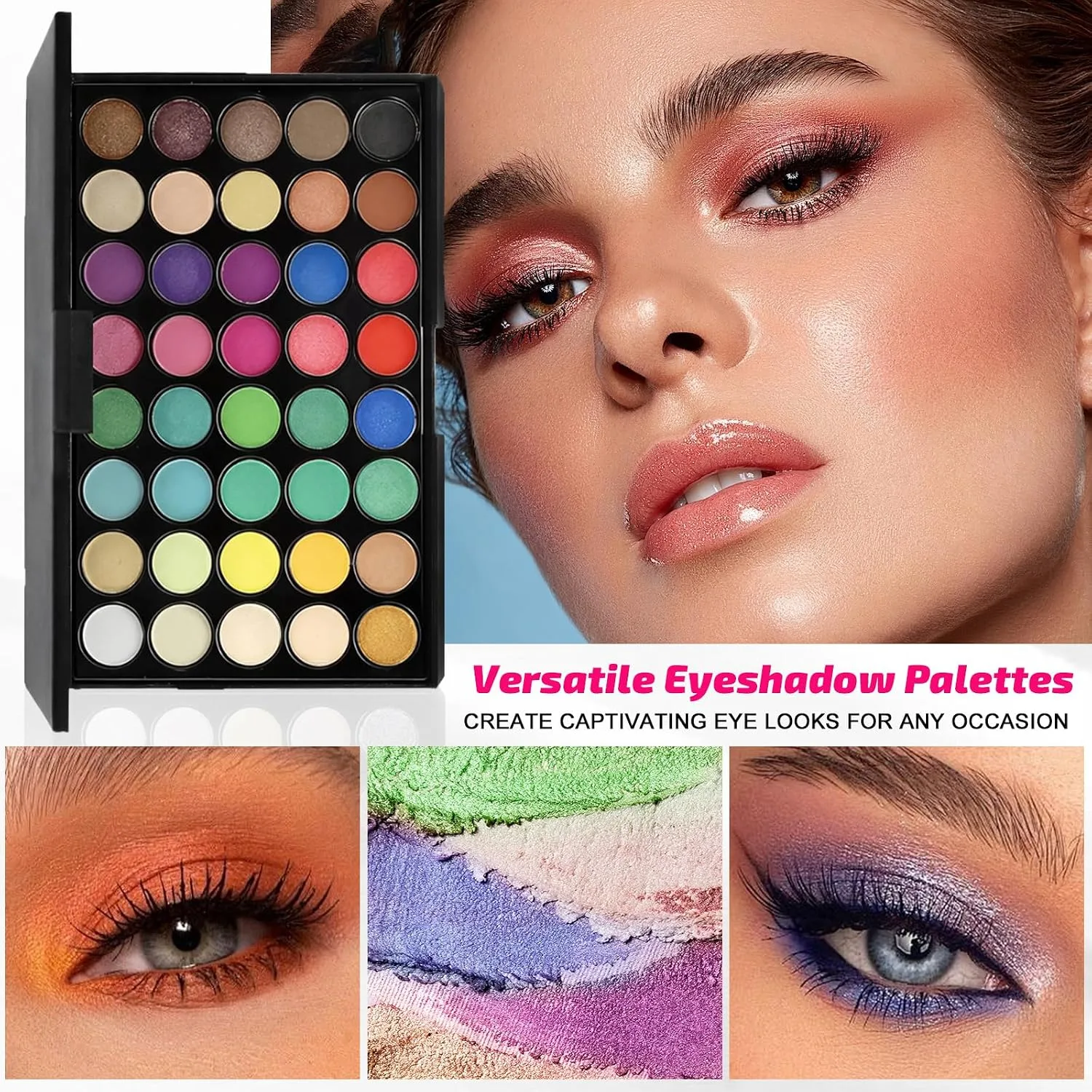 Makeup Set for Women, All in One Make Up Kit for Teen Girls Beginners, Travel Makeup Gift Set, Includes Foundation Eyeshadow Palette Blush Lipgloss Eyeliner Mascara Eyebrow Pen Cosmetic Brush Set