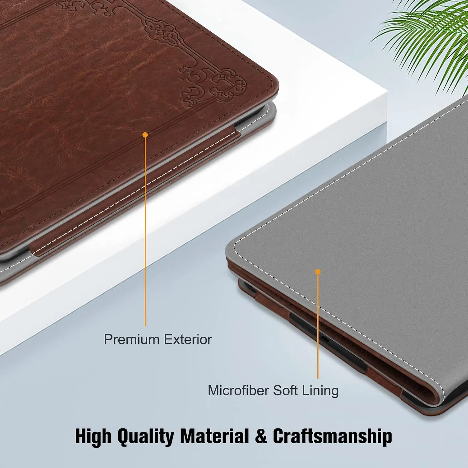 Fintie Folio Case for 6" Kindle 11th Generation 2024/2022, Vintage Brown