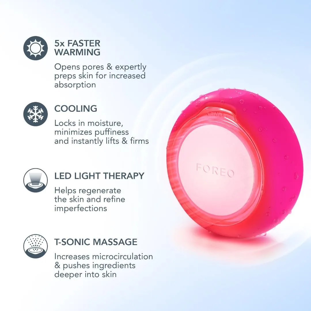 FOREO UFO 2 LED Face Mask - Full Spectrum, Warming & Cooling - Fuchsia