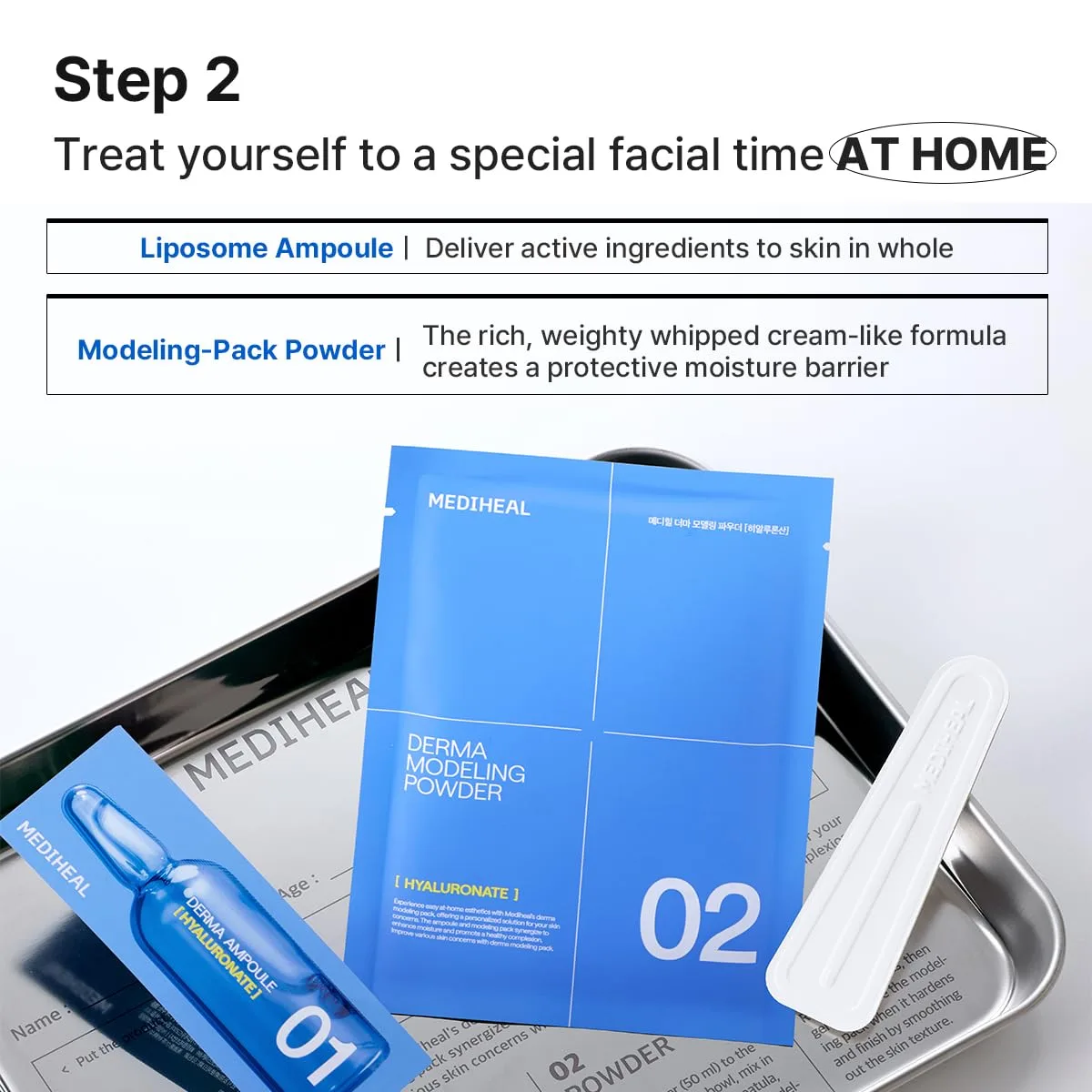MEDIHEAL Hyaluronate Derma Modeling Pack (Pack of 2), Deep Hydration