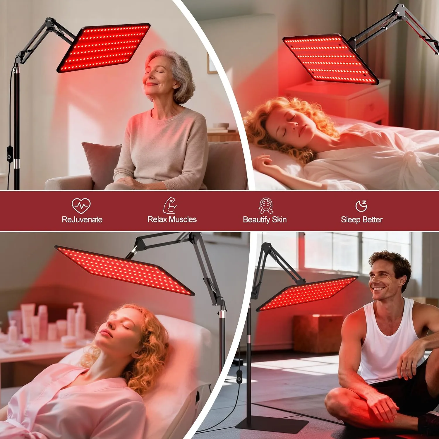 Morfone Red Light Therapy for Body Face Tri-Wavelength 660nm, 850nm, 940nm