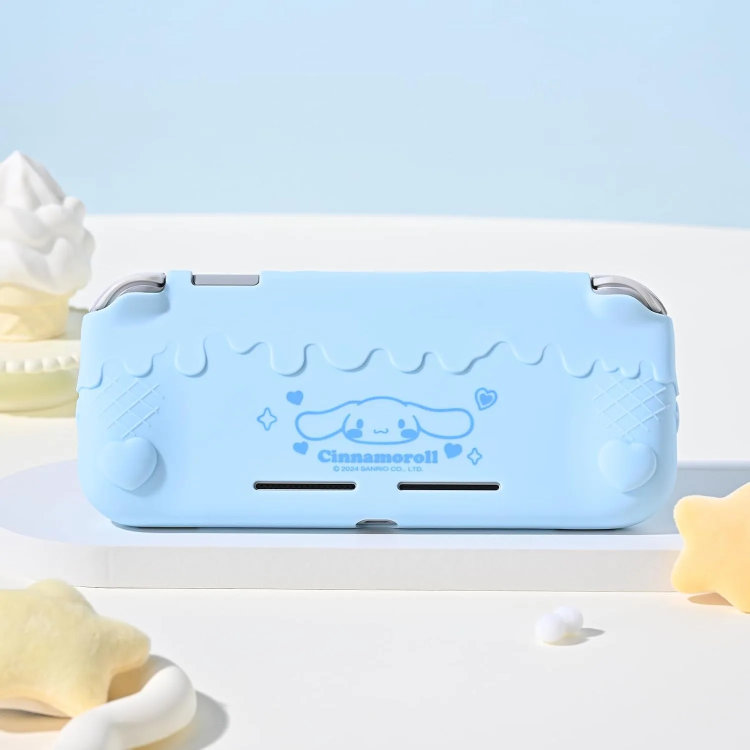 Kuitmor Switch Lite Protective Case,Soft Silicone Protective Shell,Anti-Scratch Protective Cover Case for Switch Lite with 2 Thumb Grip Caps（Blue Cinnamoroll）