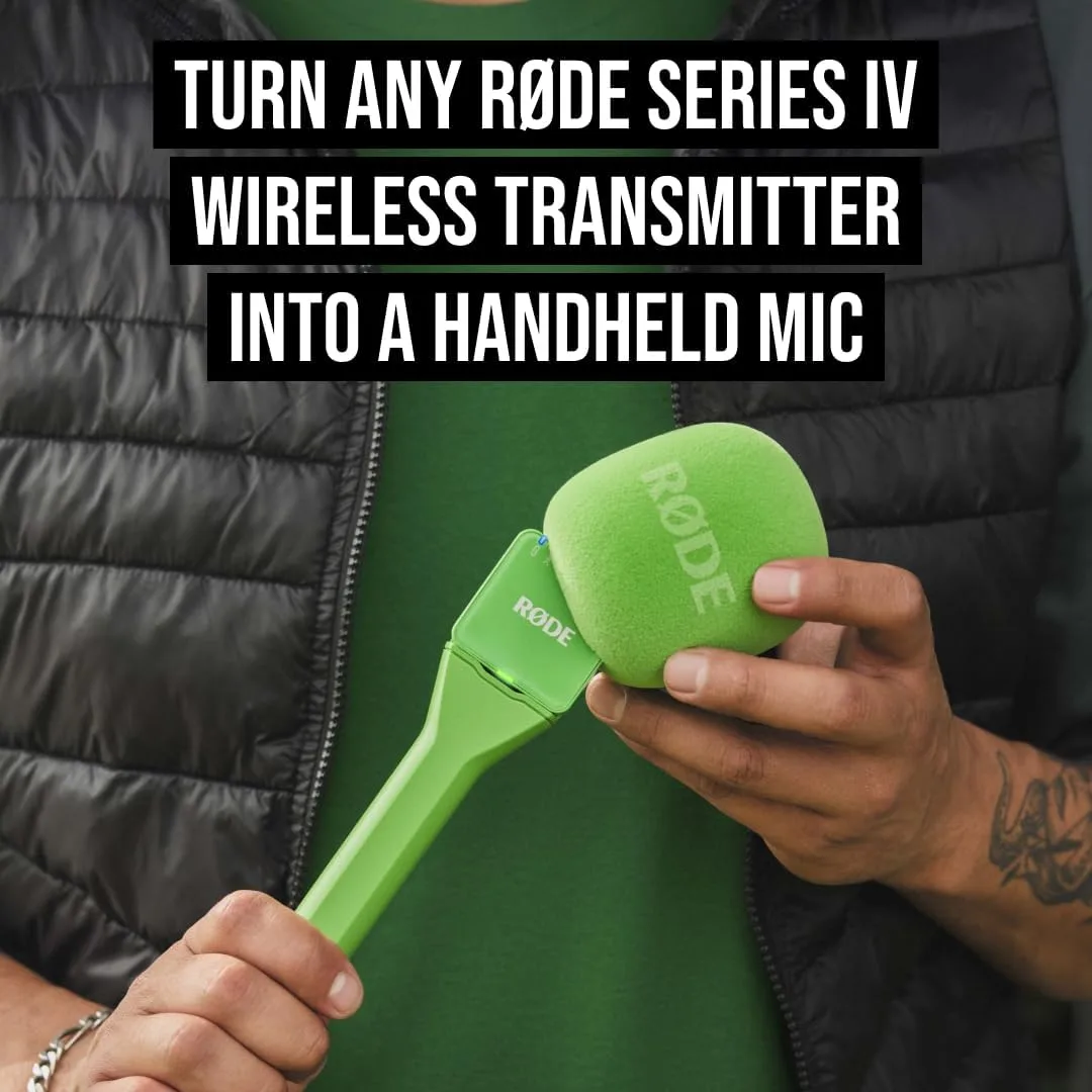 RØDE Interview GO Handheld Adaptor for RØDE Wireless Microphones (Green)
