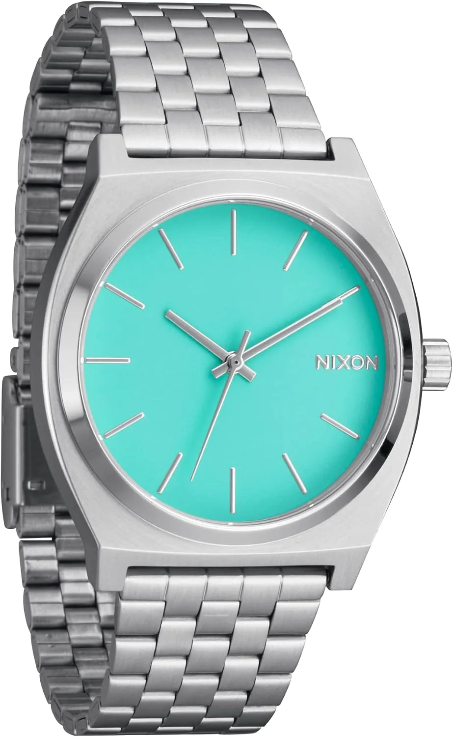 NIXON Time Teller A045 - 100m Water Resistant Men's Analog Fashion Watch (37mm Watch Face, 19.5mm-18mm Stainless Steel Band)