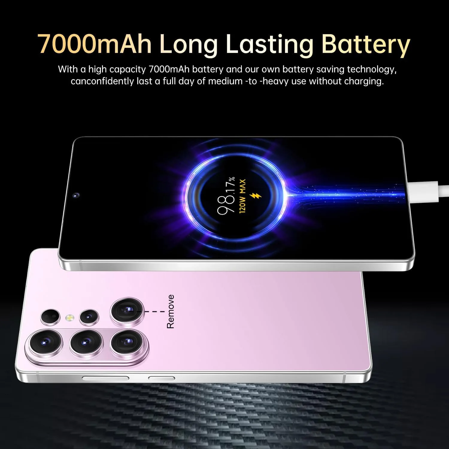 Huness 26 Ultra Unlocked Cell Phone,Built in Pen,16+1TB Unlocked Phone, Android 15 Battery 7000mAh 6.99" HD Screen Smartphone, 5G/Face ID/Fingerprint Lock/Dual SIM/GPS (Pink)