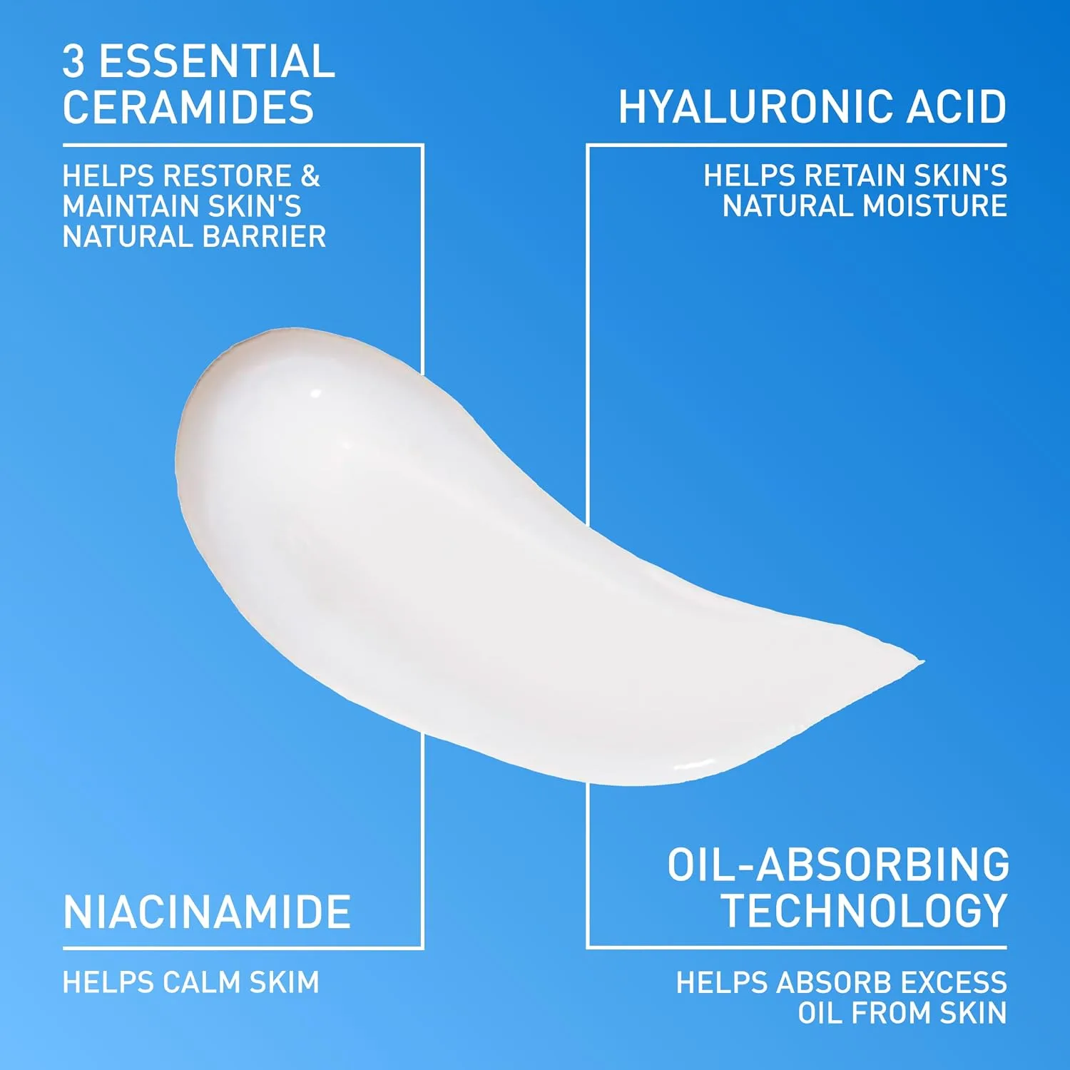 CeraVe Oil Control Gel-Cream, Niacinamide Face Moisturizer, Oily Skin 3oz