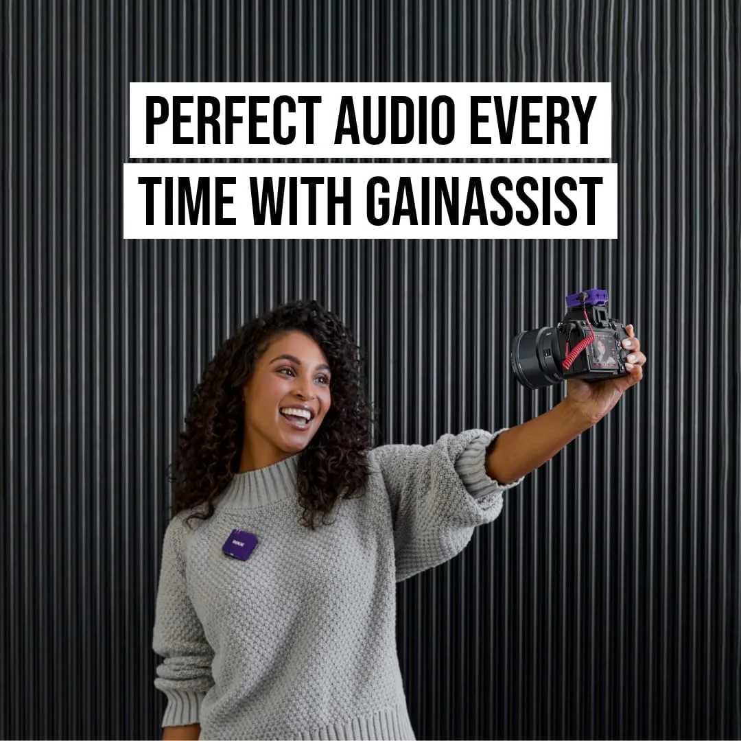 RØDE Wireless GO (Gen 3) Compact Wireless Microphone, 32-Bit Float, Purple