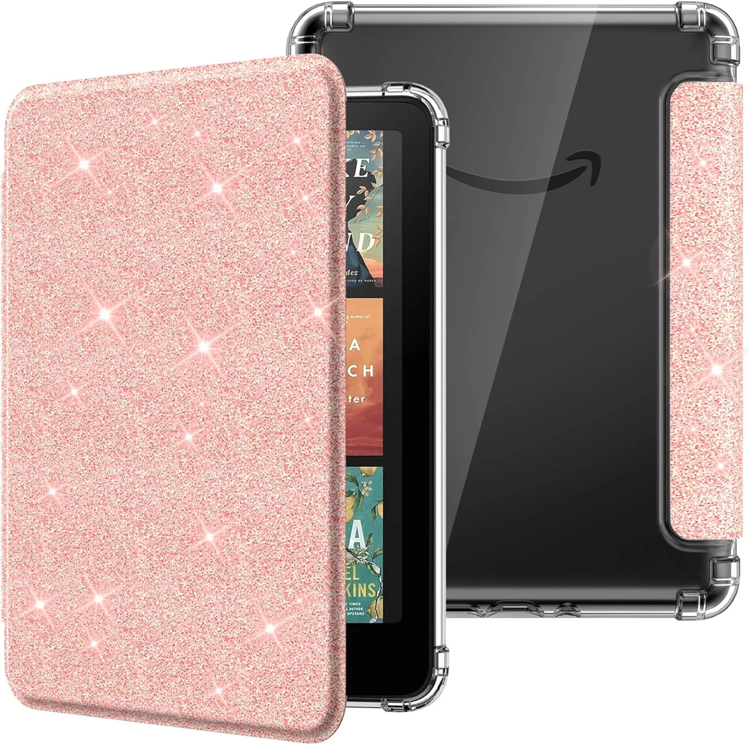 Estuche MoKo para Kindle Paperwhite 12ª Gen y Colorsoft 2024 Rosado Brillante
