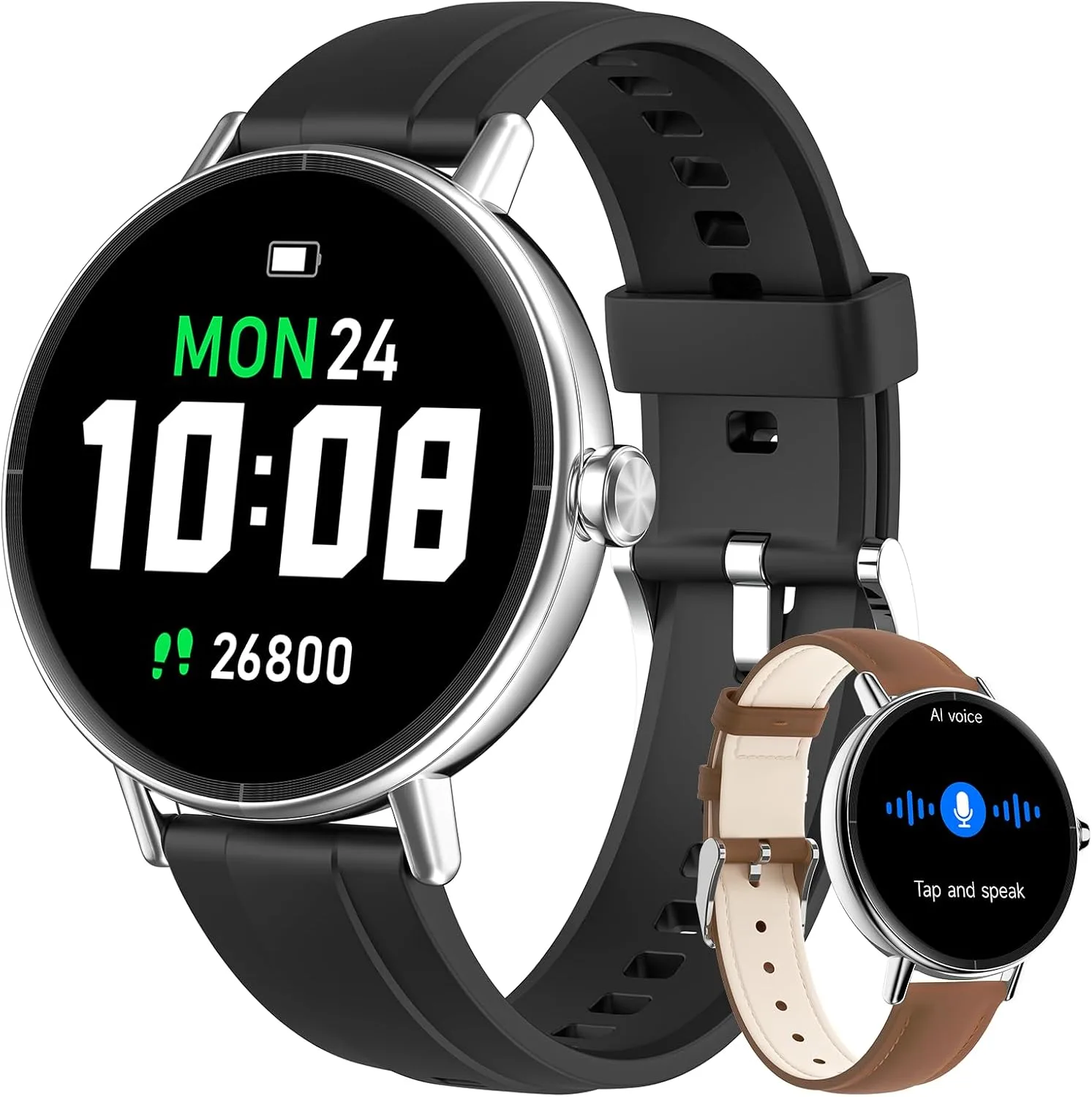 Gydom Smart Watch for Women, 40mm HD Fitness Tracker, Answer & Make Call