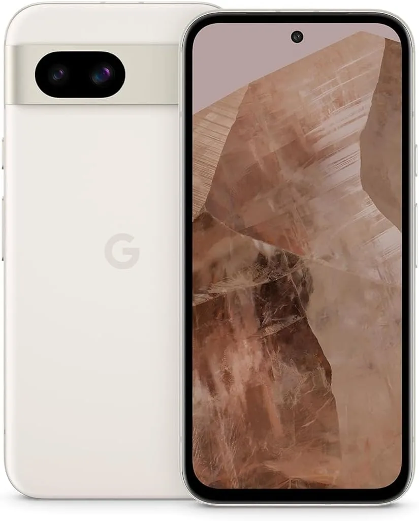 Google Pixel 8a, 128GB, Porcelain - Unlocked (Renewed)