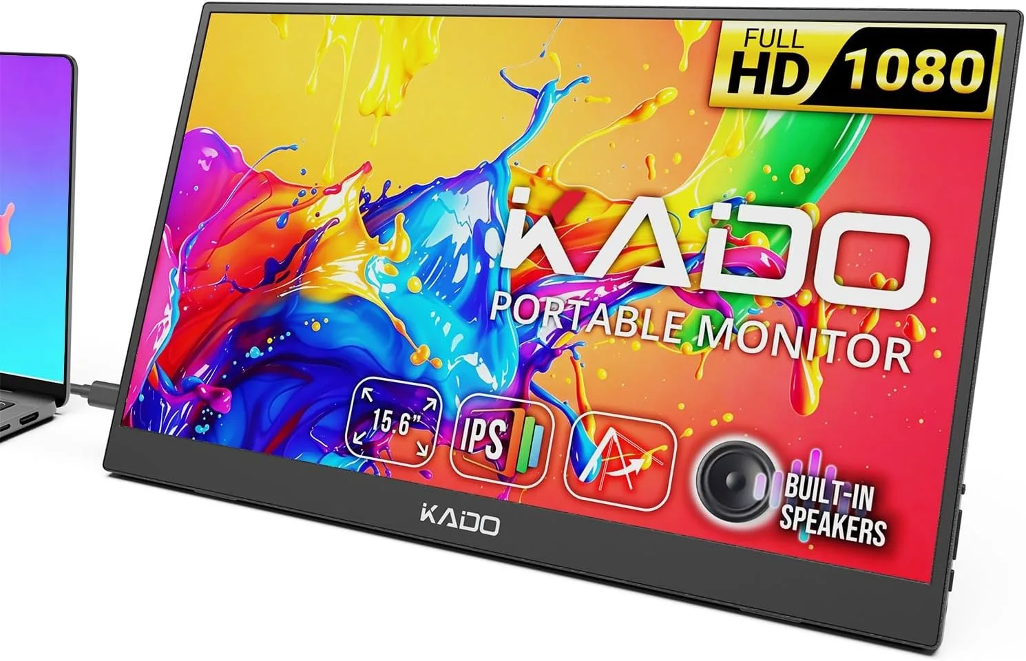 Kado Portable Monitor for Laptop, 15.6-inch IPS 1920x1080 Second Display