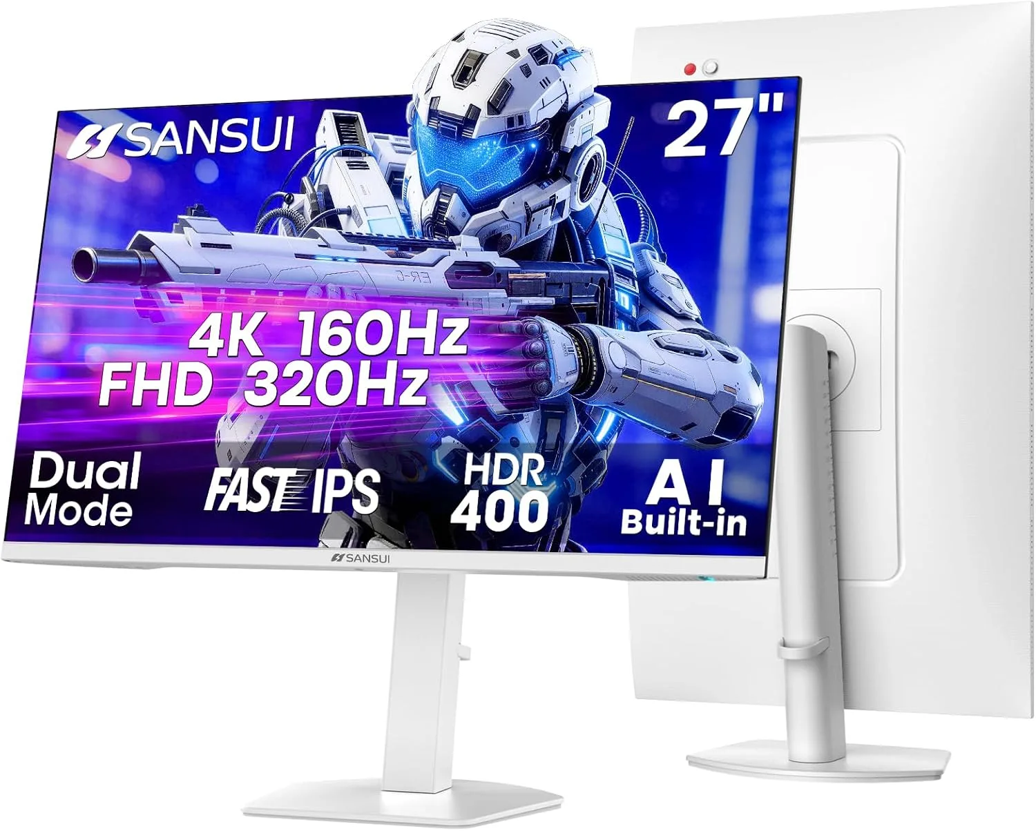 Monitor para gaming Sansui 27" 4K UHD Dual Mode