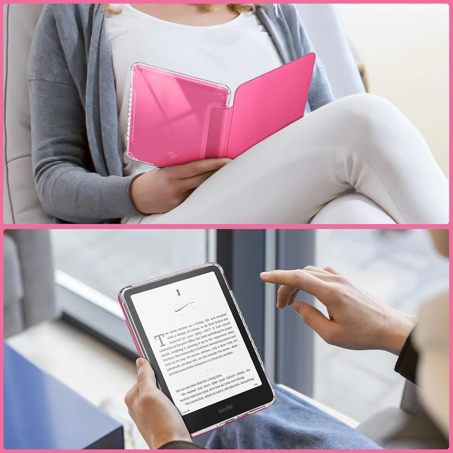 Fintie Clear Case for 7" Kindle Paperwhite 12th Gen 2024 & Kindle Colorsoft