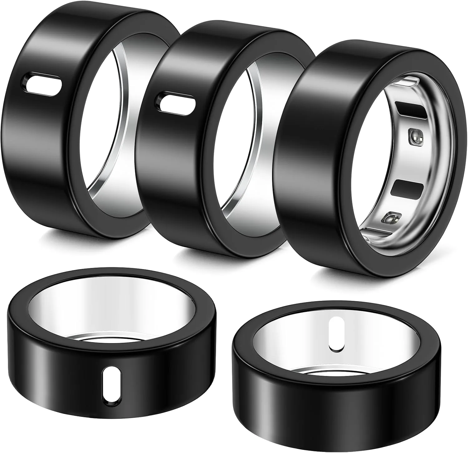 Protector para anillo Hexasider compatible con Oura Ring 4/3 talla 8 pack 5