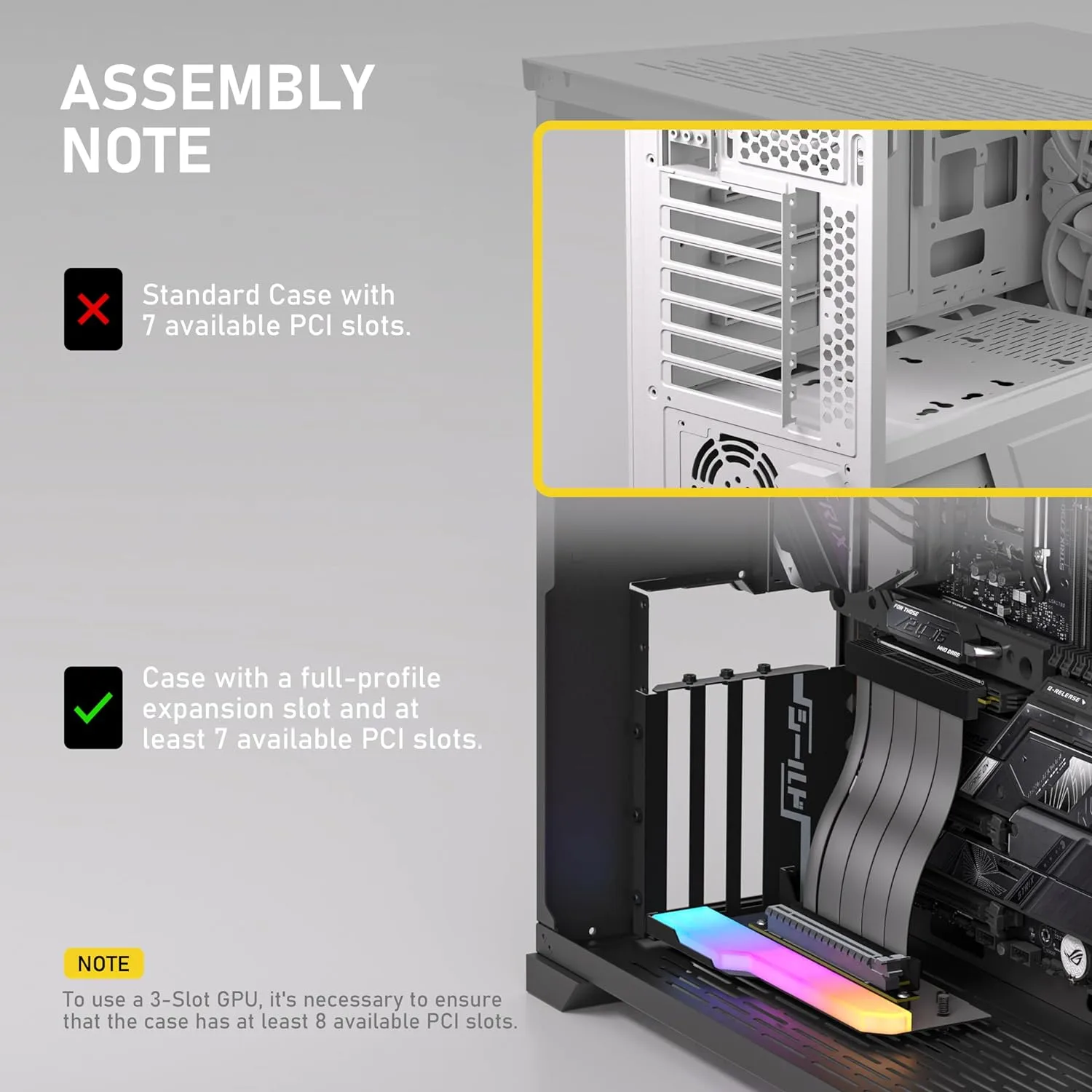 EZDIY-FAB Shield Vertical GPU Mount, 115mm PCIe 4.0 Riser Cable, White