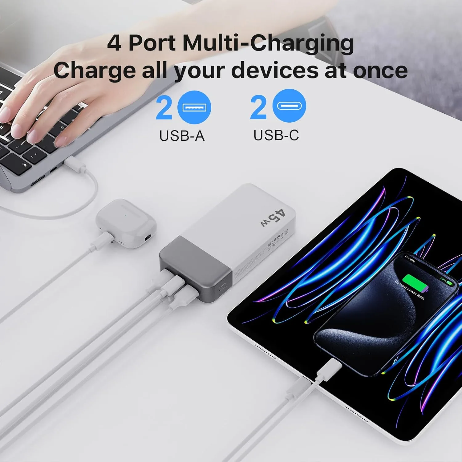 NOBIS 45W 20000mAh Portable Charger Power Bank Fast Charging